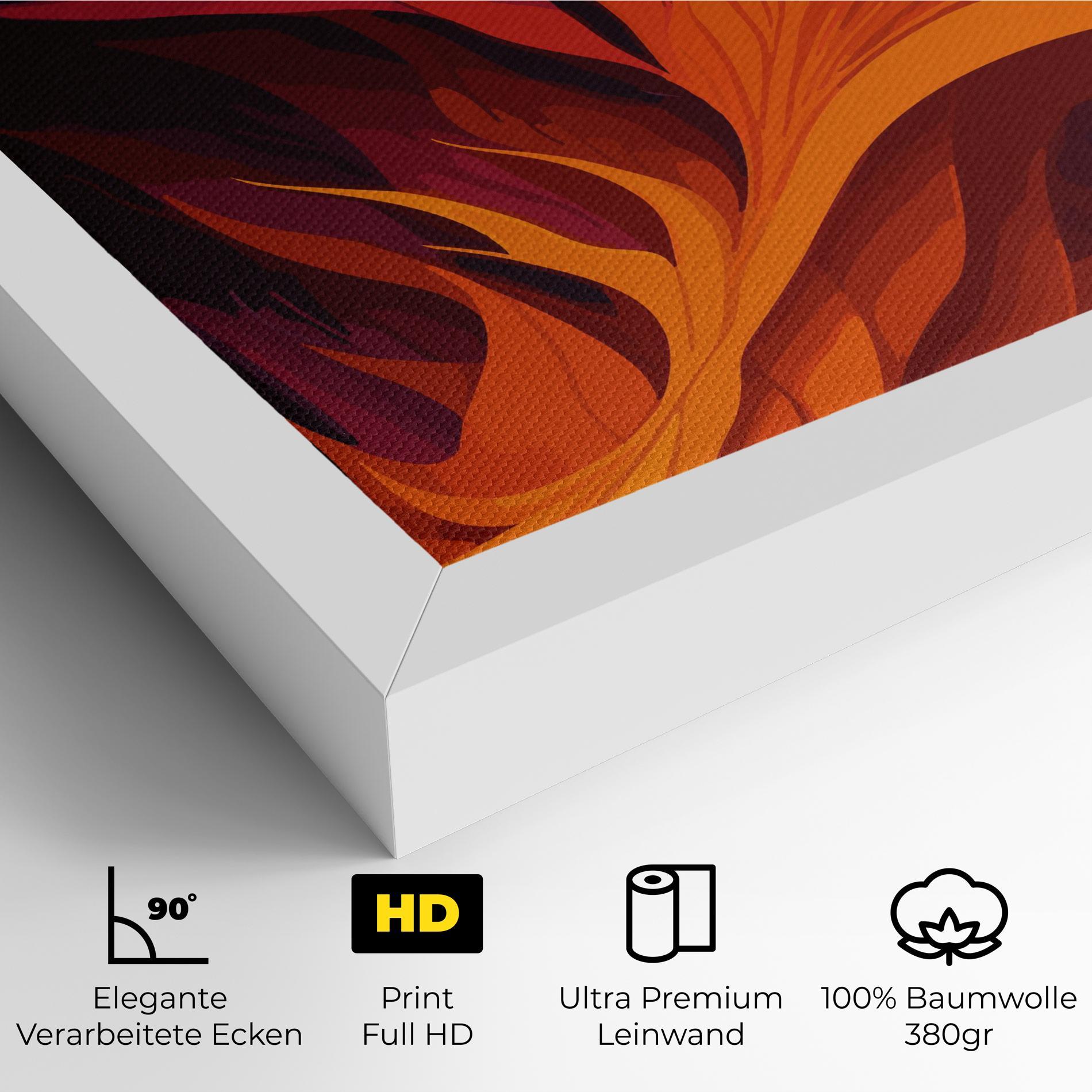Leinwandbild Artistic Fire mockup 4