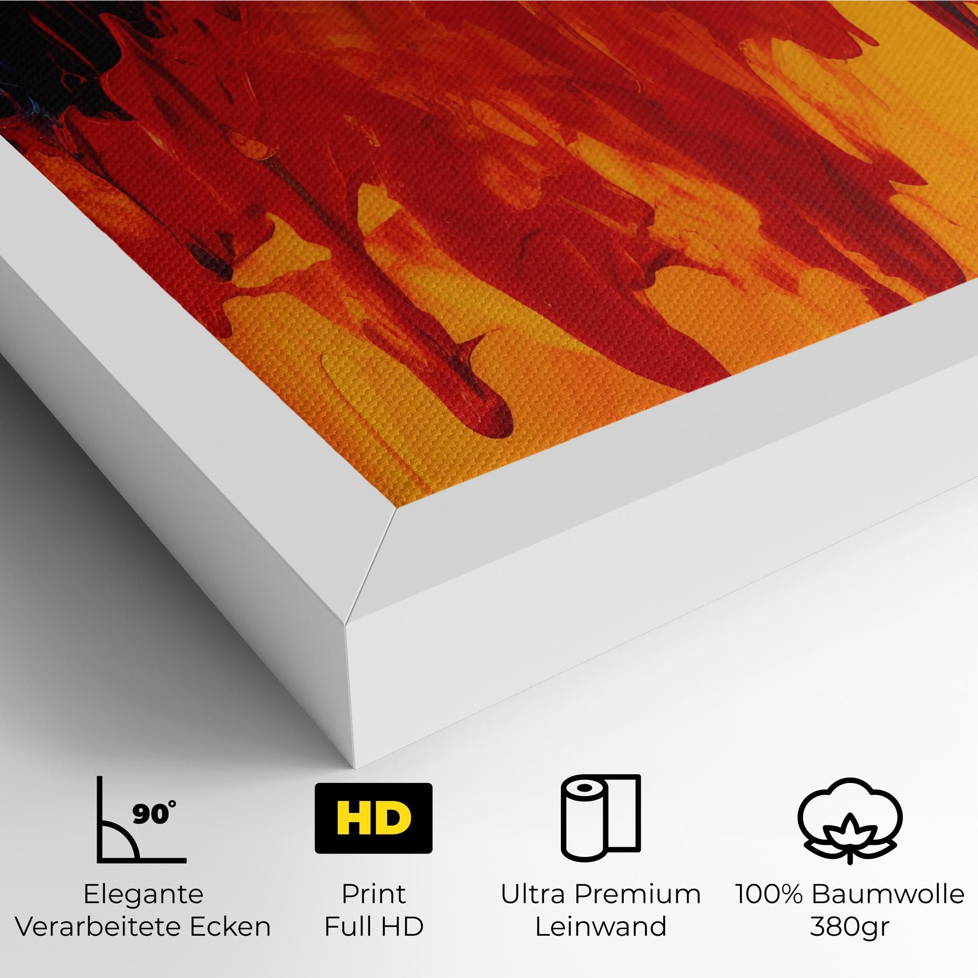 Colorful Fire Art mockup 4