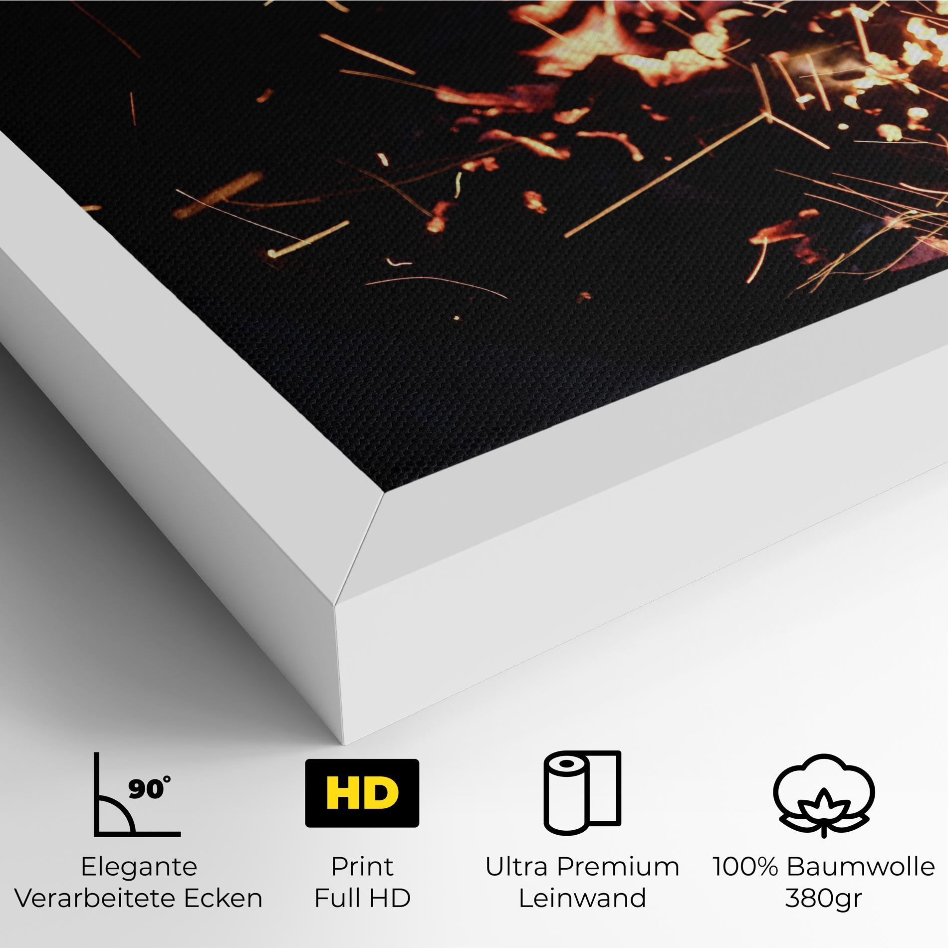 Leinwandbild Fire Little Lights mockup 4