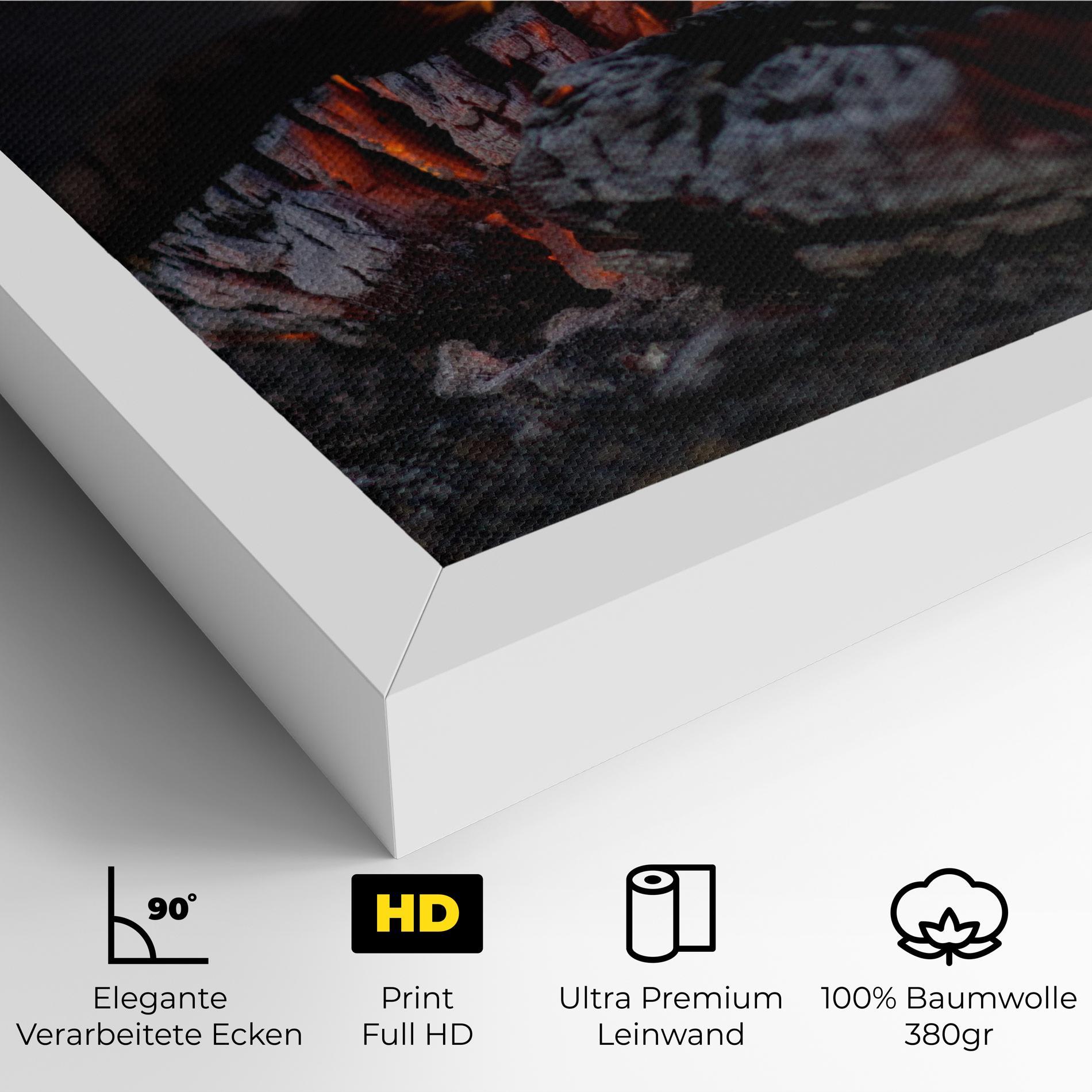 Leinwandbild Fire Start mockup 4