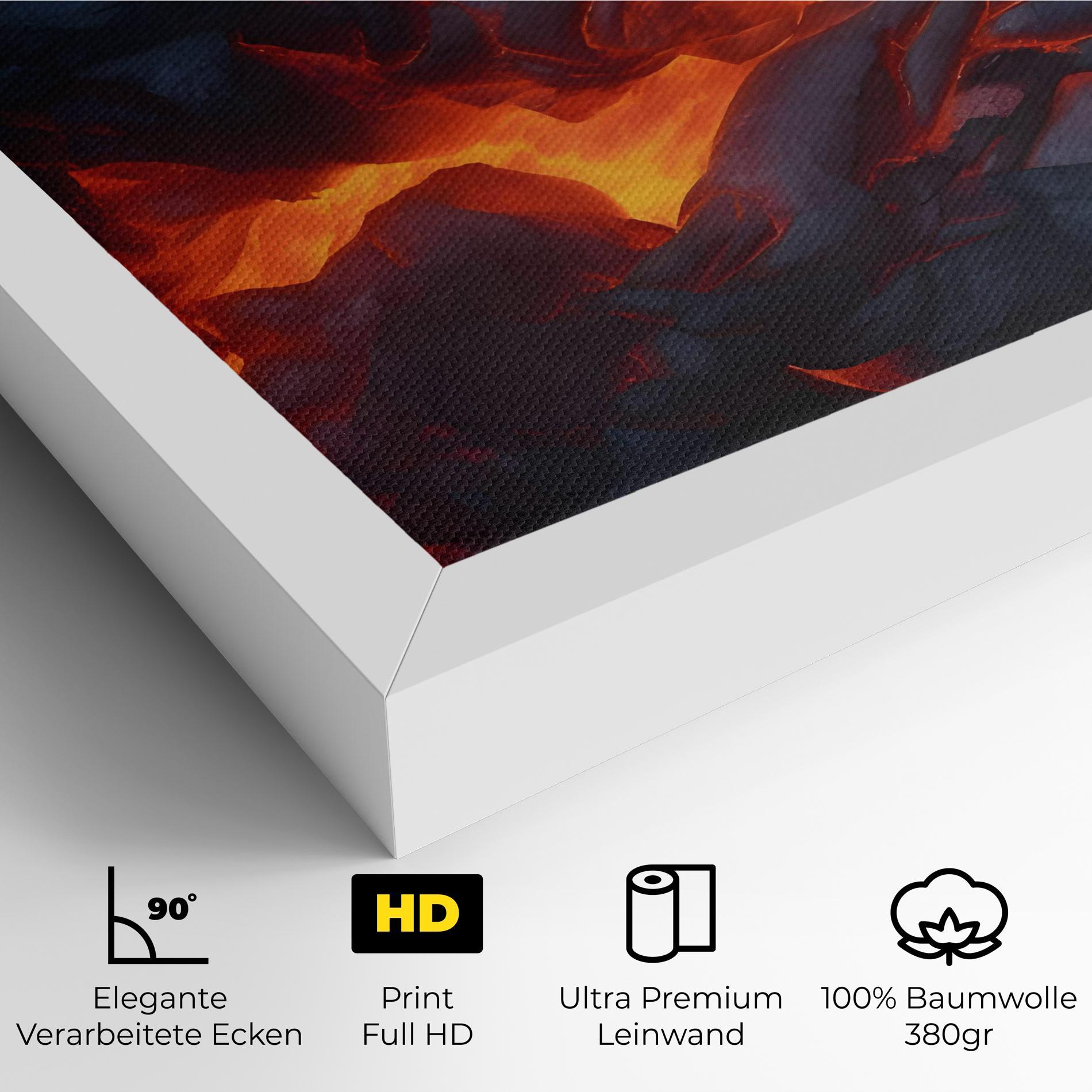 Leinwandbild Lava Art mockup 4