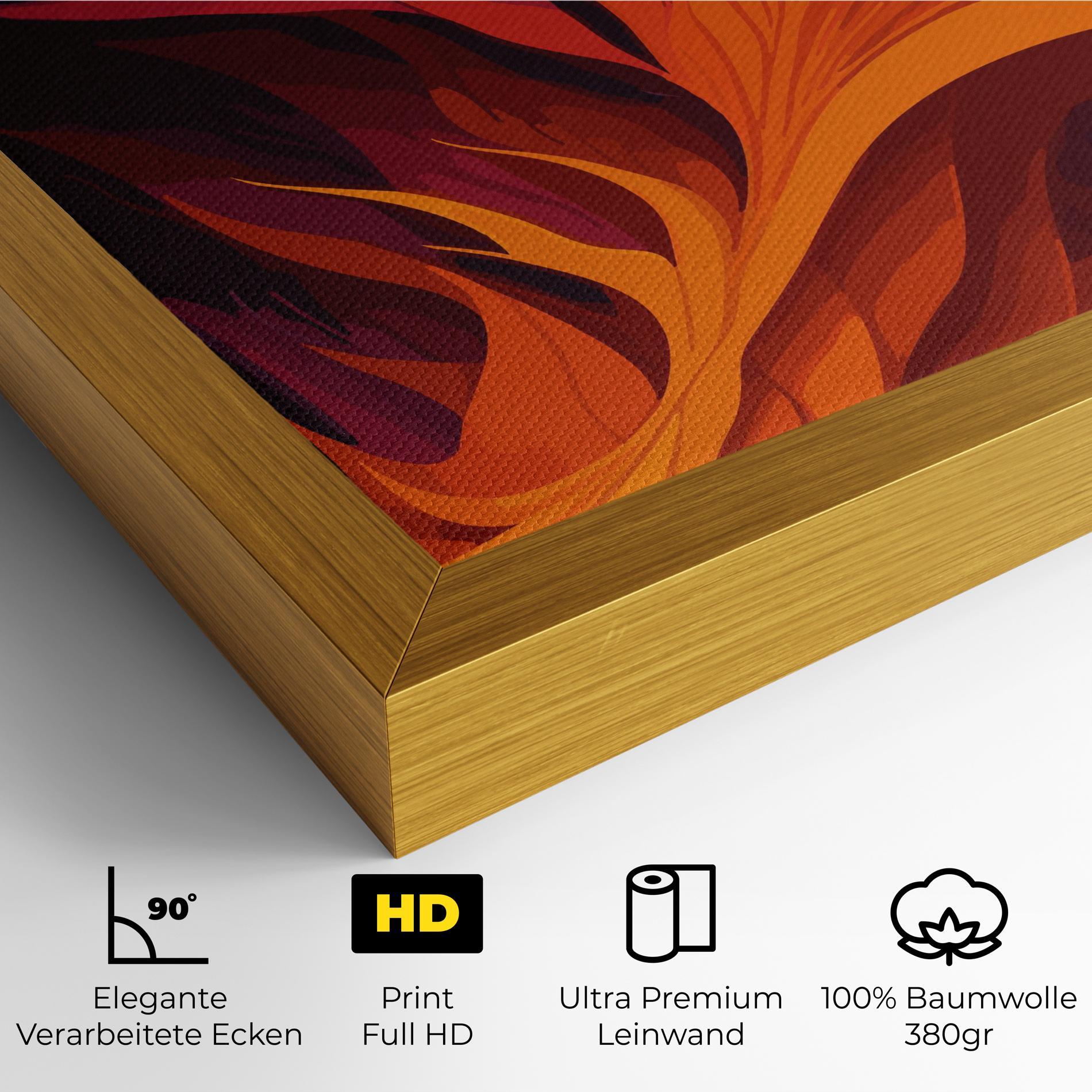 Leinwandbild Artistic Fire mockup 4