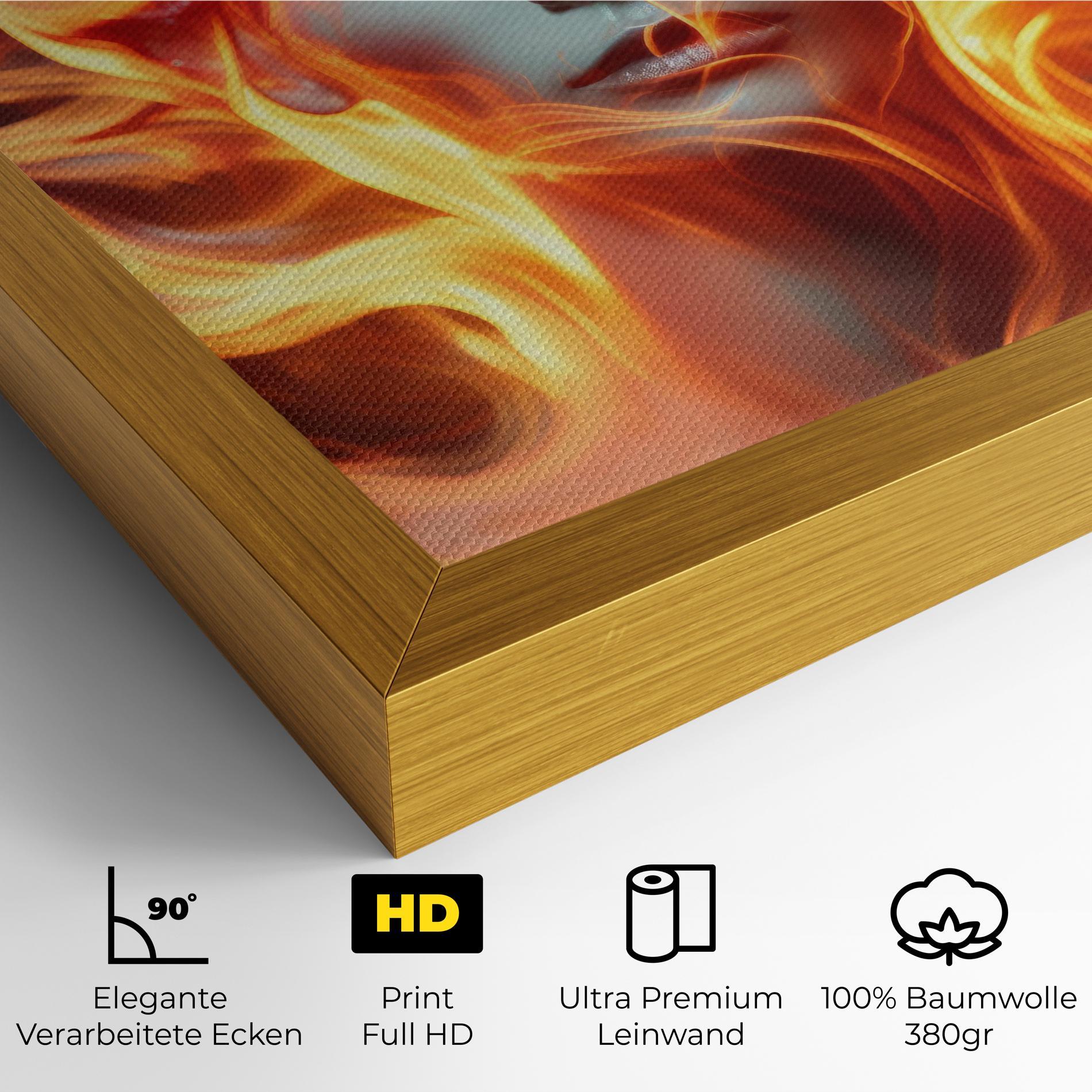 Leinwandbild Fire Hair mockup 4