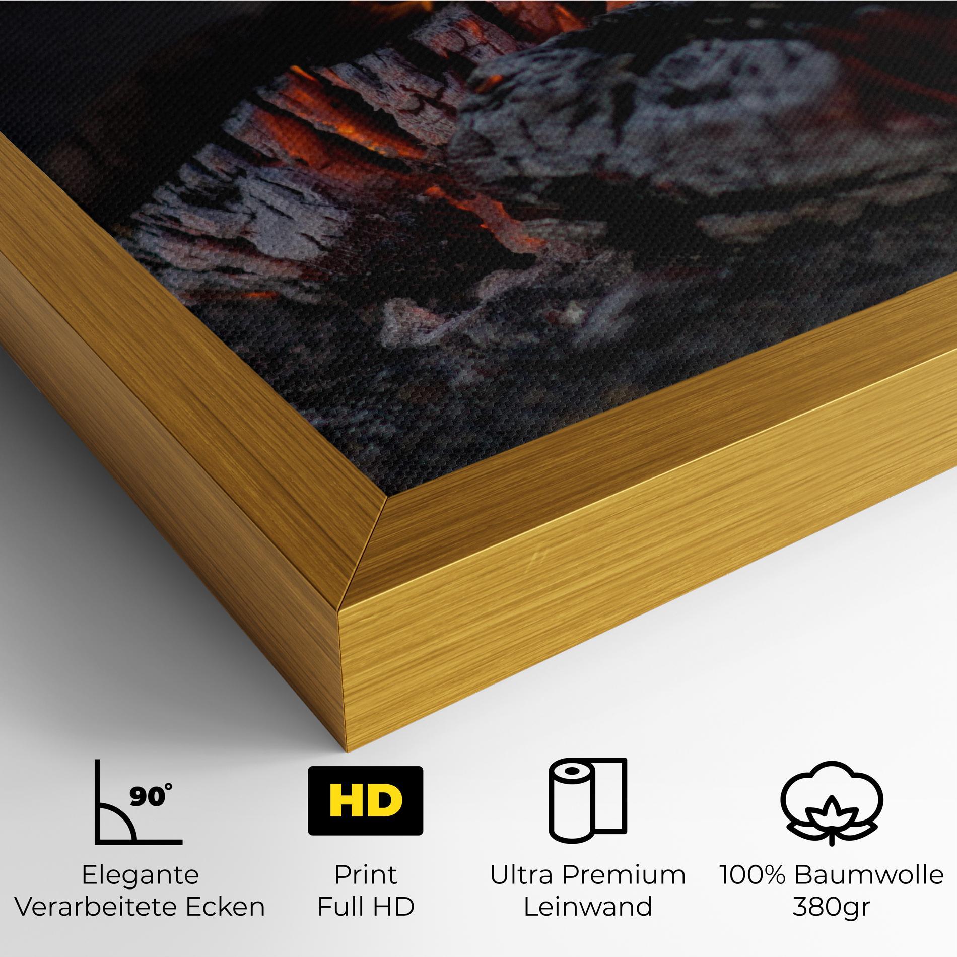 Leinwandbild Fire Start mockup 4