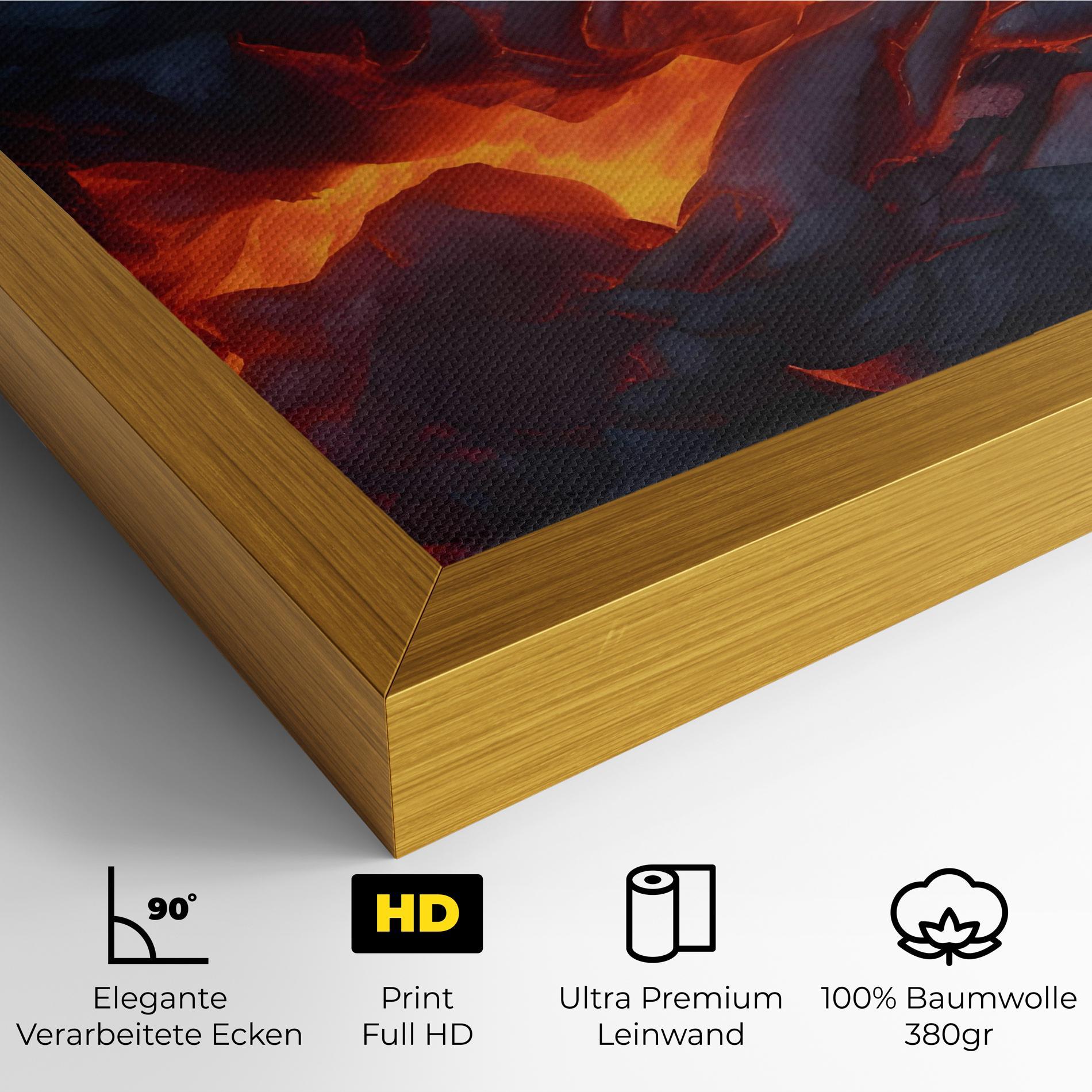 Leinwandbild Lava Art mockup 4