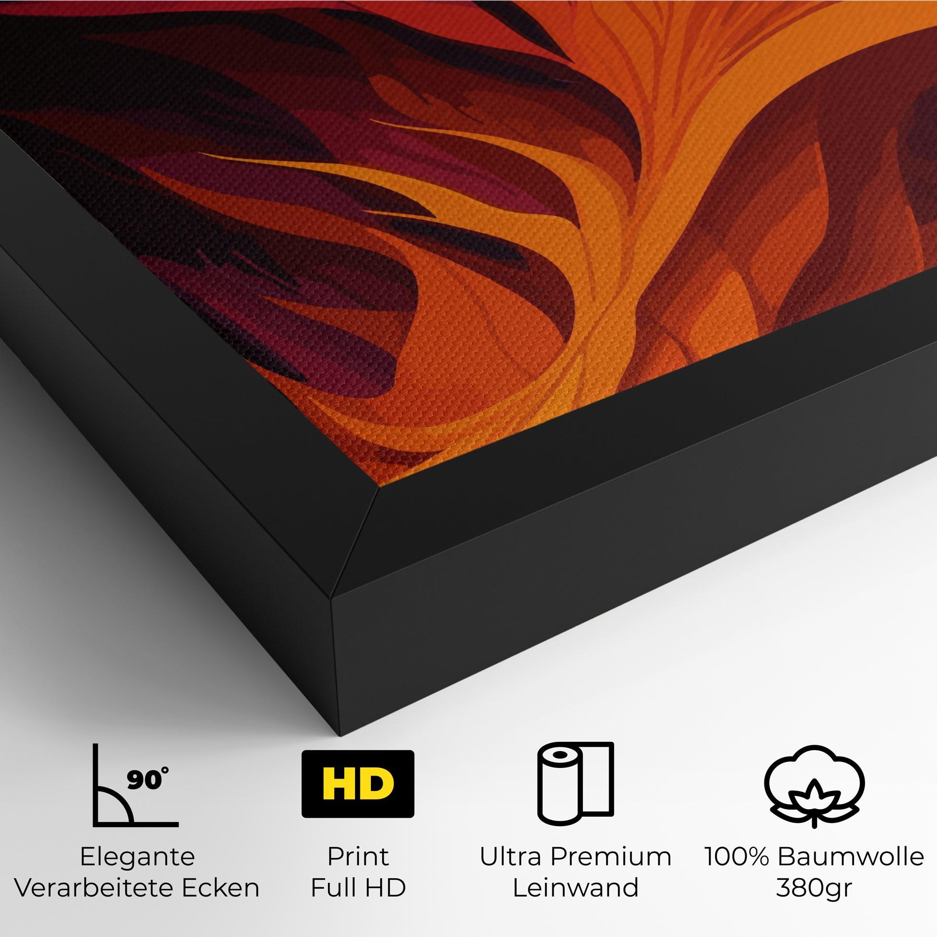 Leinwandbild Artistic Fire mockup 4