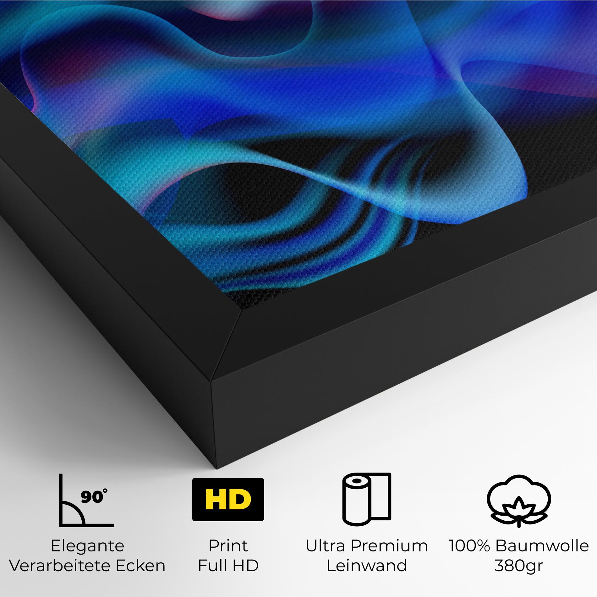 Leinwandbild Blue Fire mockup 4