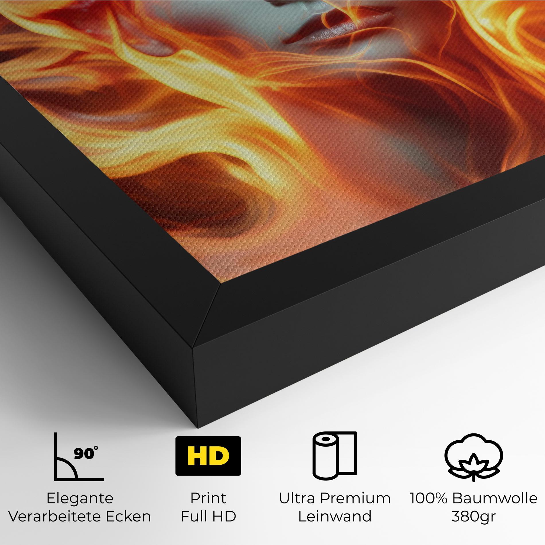 Leinwandbild Fire Hair mockup 4