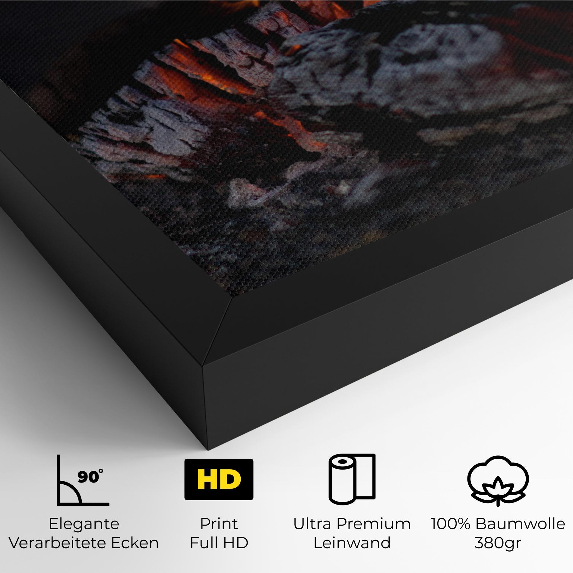 Leinwandbild Fire Start mockup 4