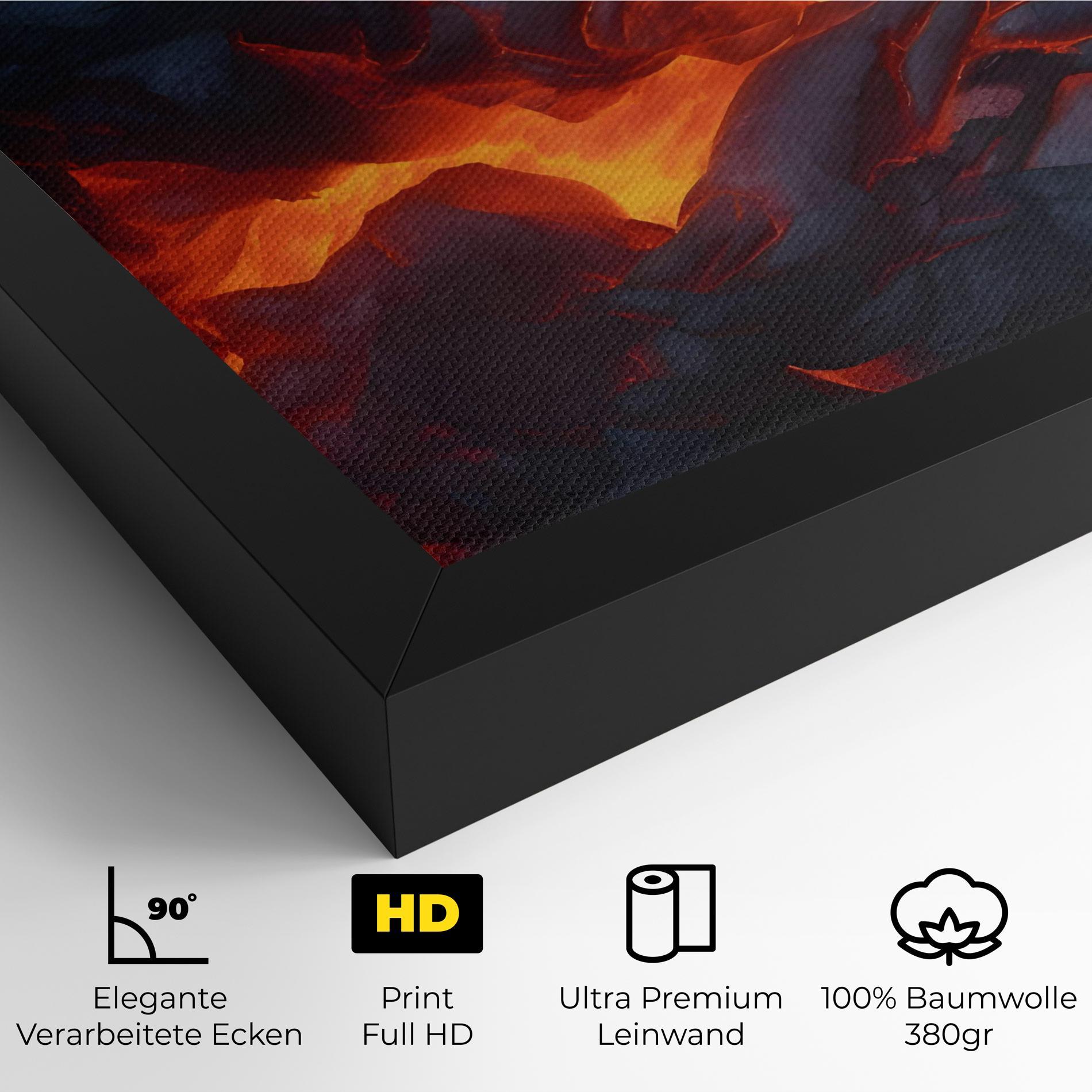 Leinwandbild Lava Art mockup 4