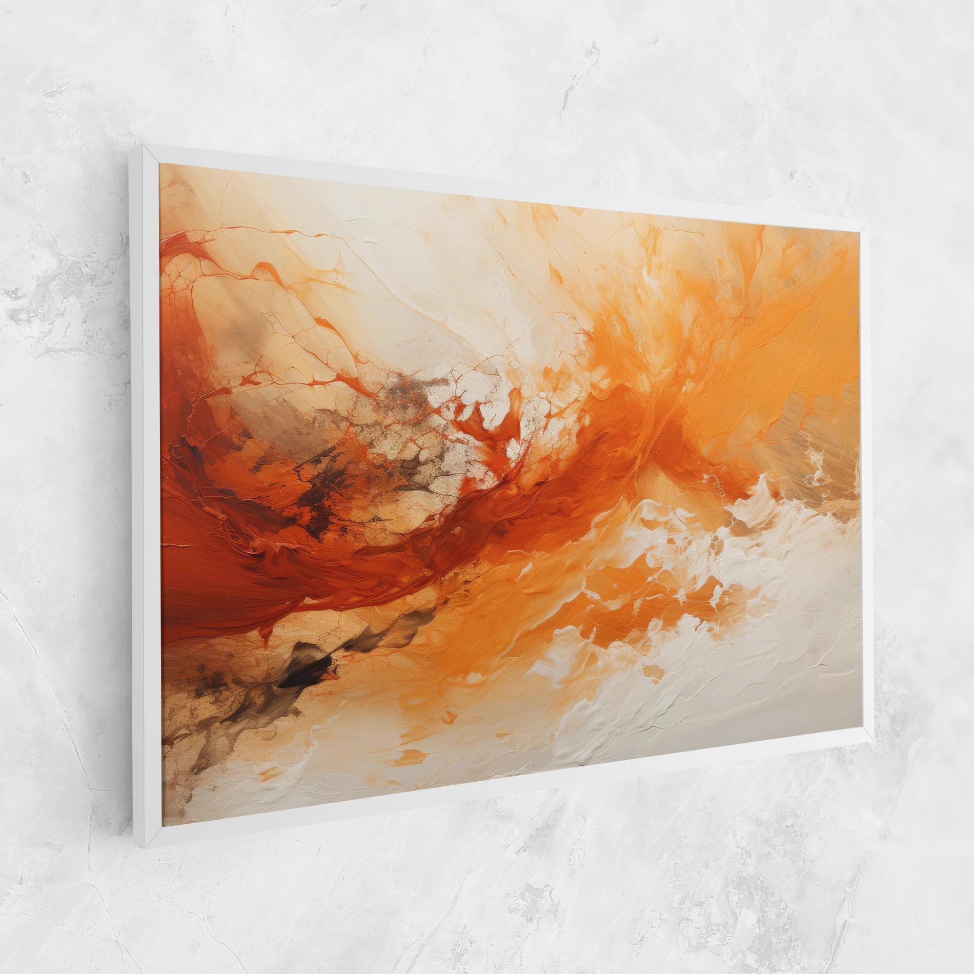 Leinwandbild Abstract Fire Painting mockup 1