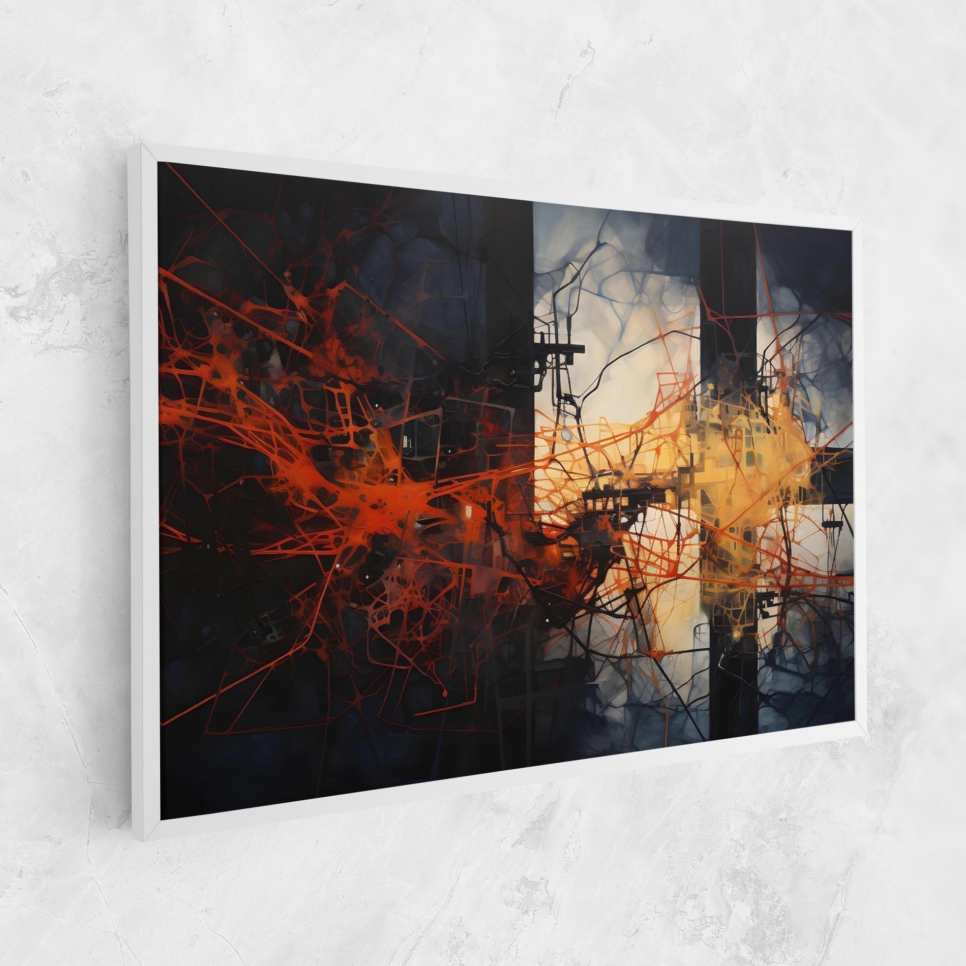 Leinwandbild Abstract Fire Style mockup 1