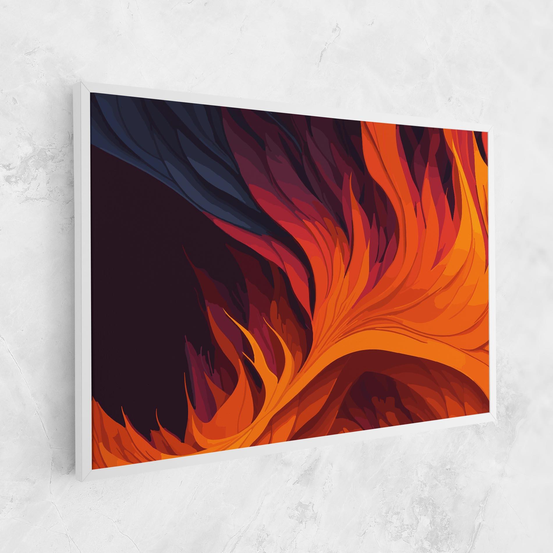 Leinwandbild Artistic Fire mockup 1
