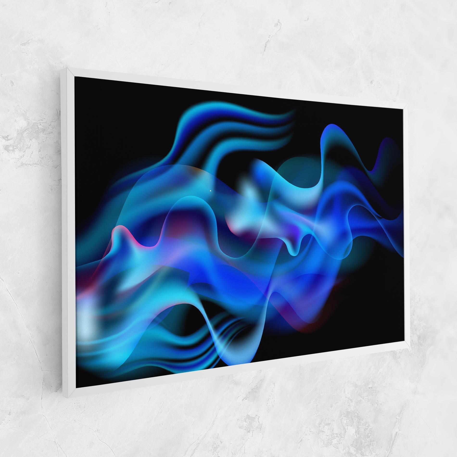 Leinwandbild Blue Fire mockup 1