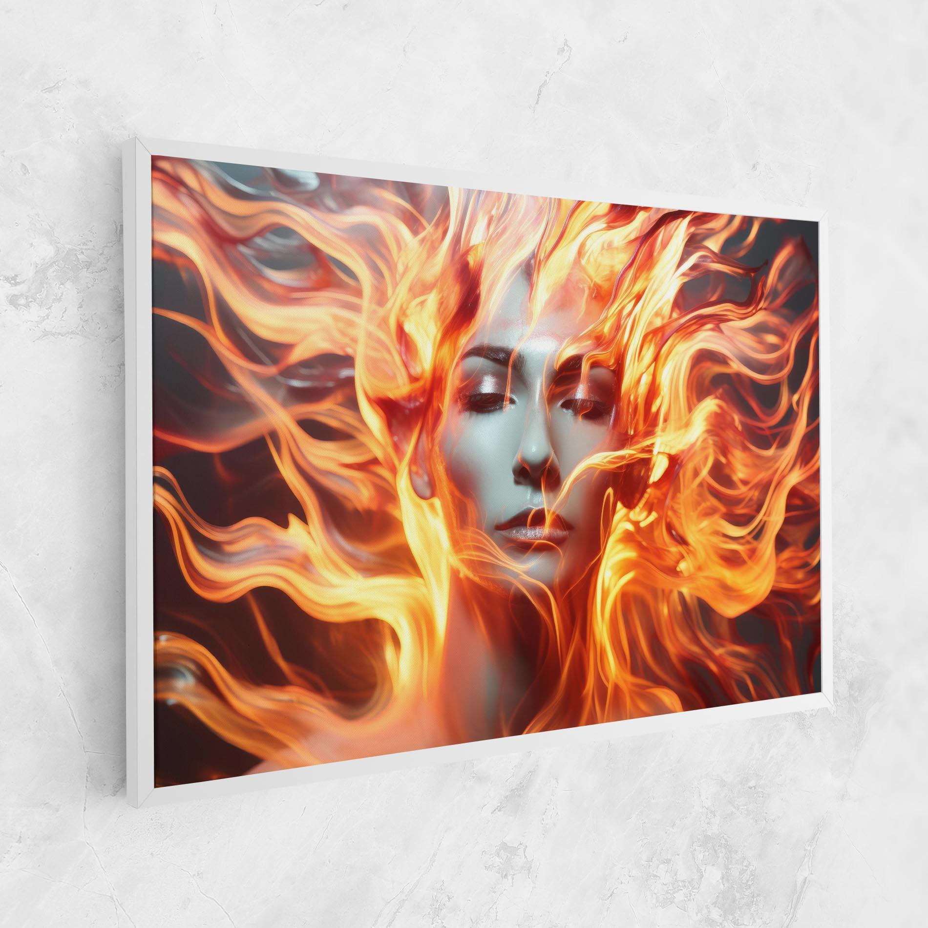 Leinwandbild Fire Hair mockup 1