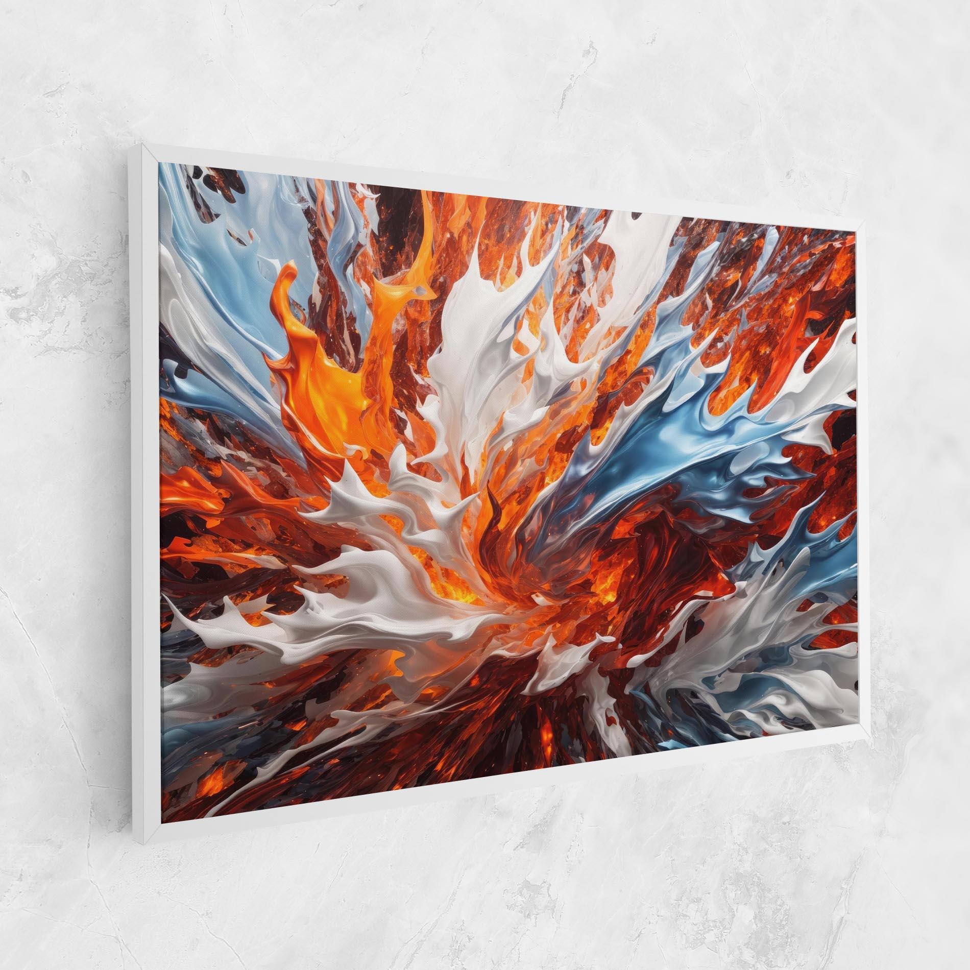 Leinwandbild Flame Rase mockup 1