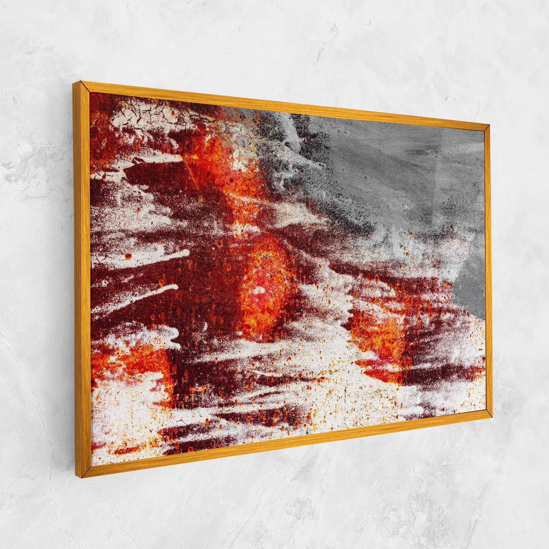 Leinwandbild Burning Sign mockup 1