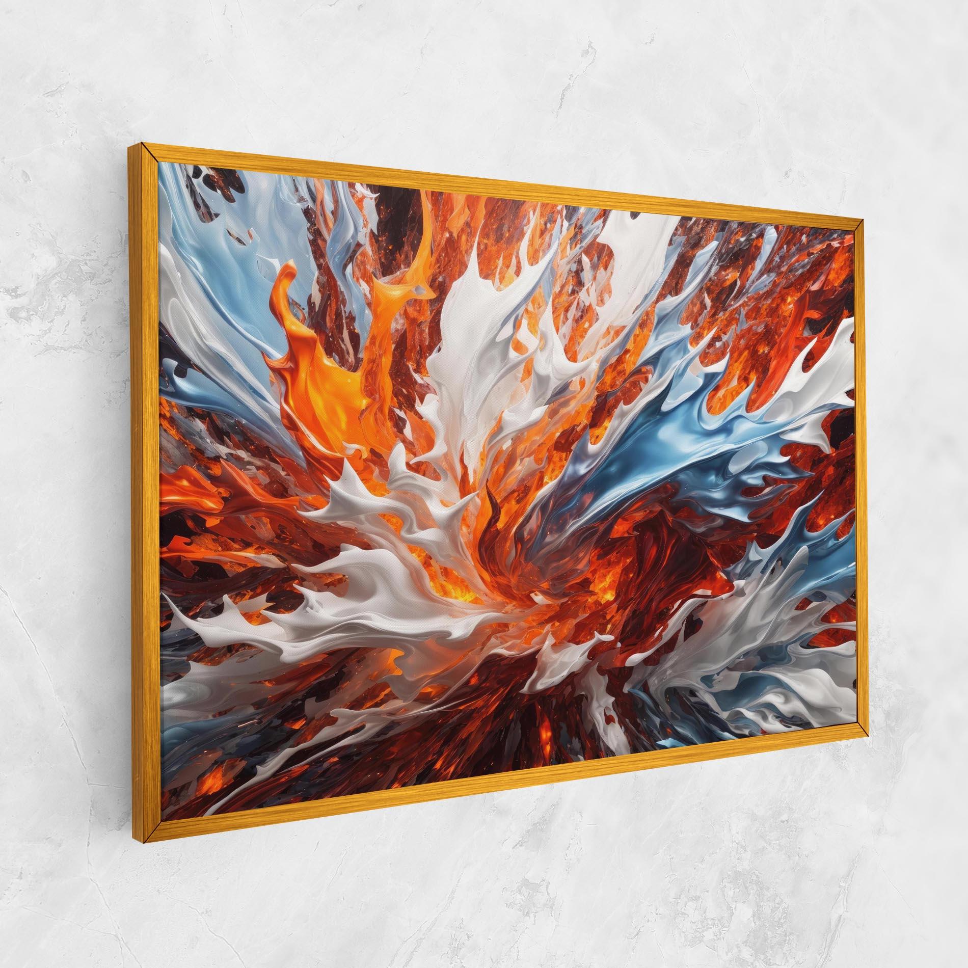 Leinwandbild Flame Rase mockup 1