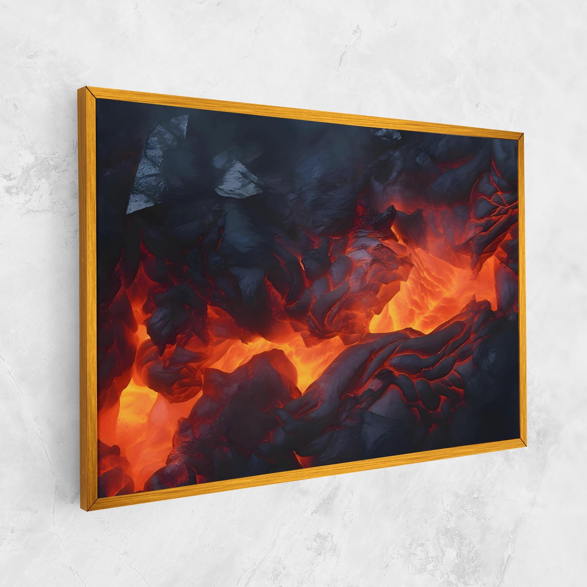 Leinwandbild Lava Art mockup 1