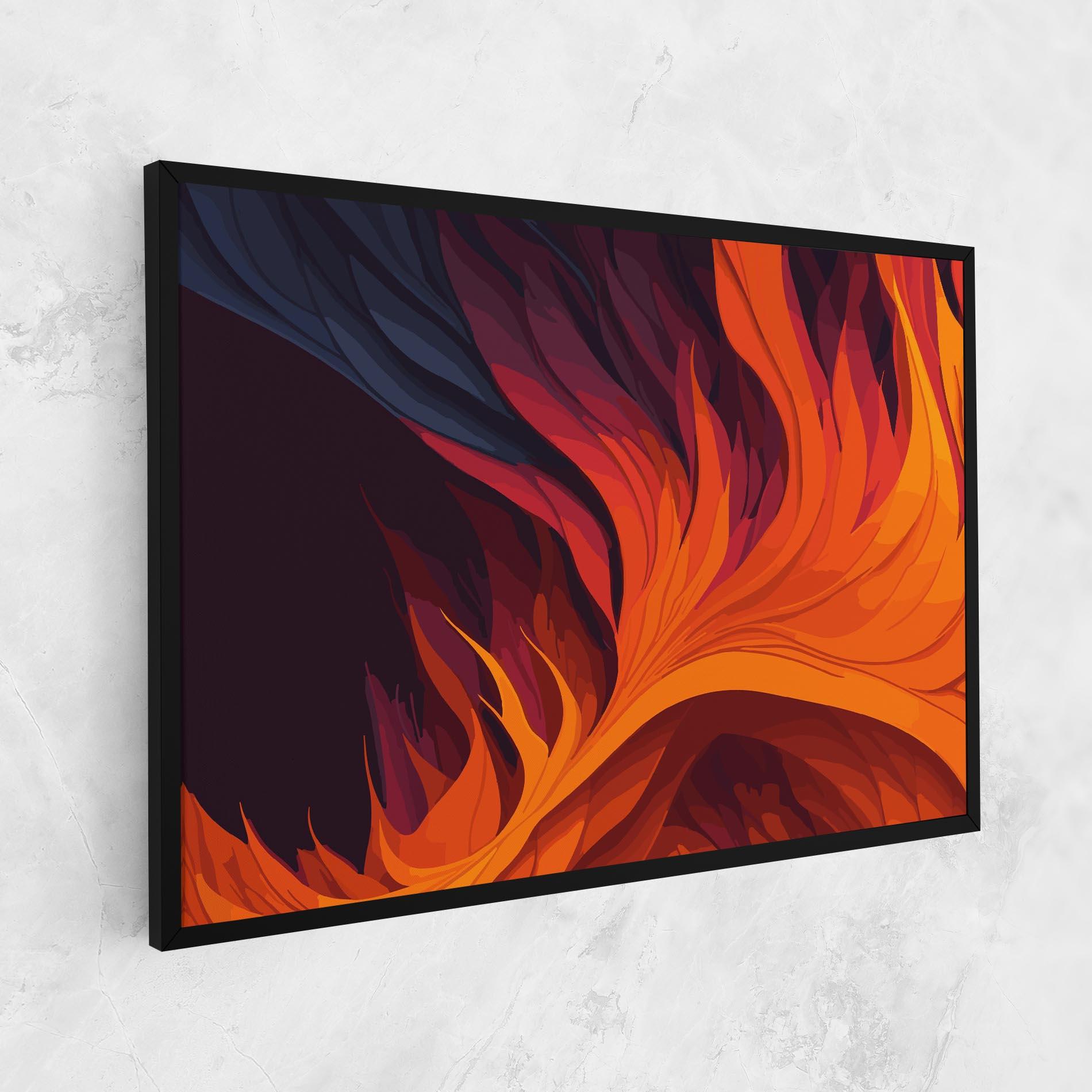 Leinwandbild Artistic Fire mockup 1