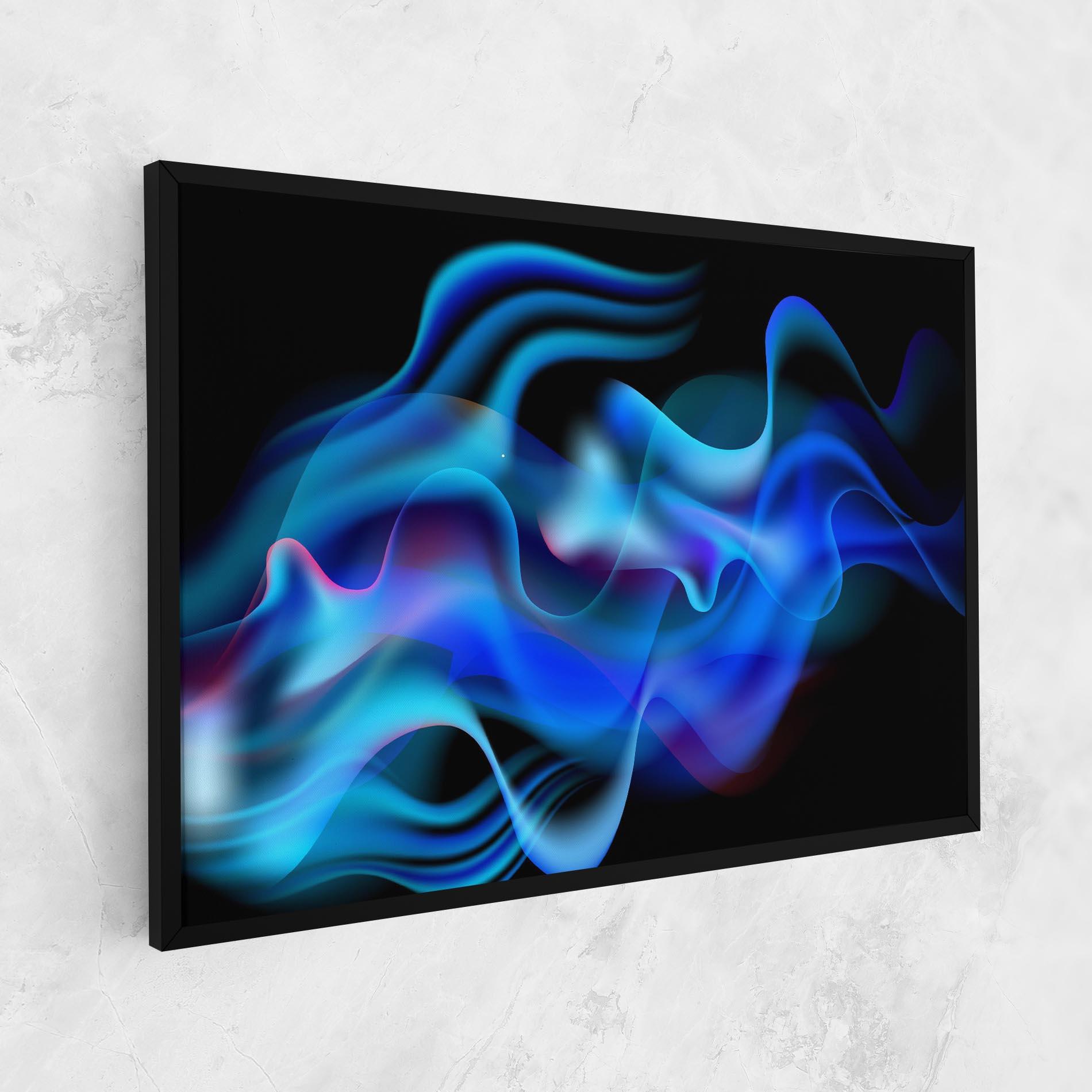 Leinwandbild Blue Fire mockup 1
