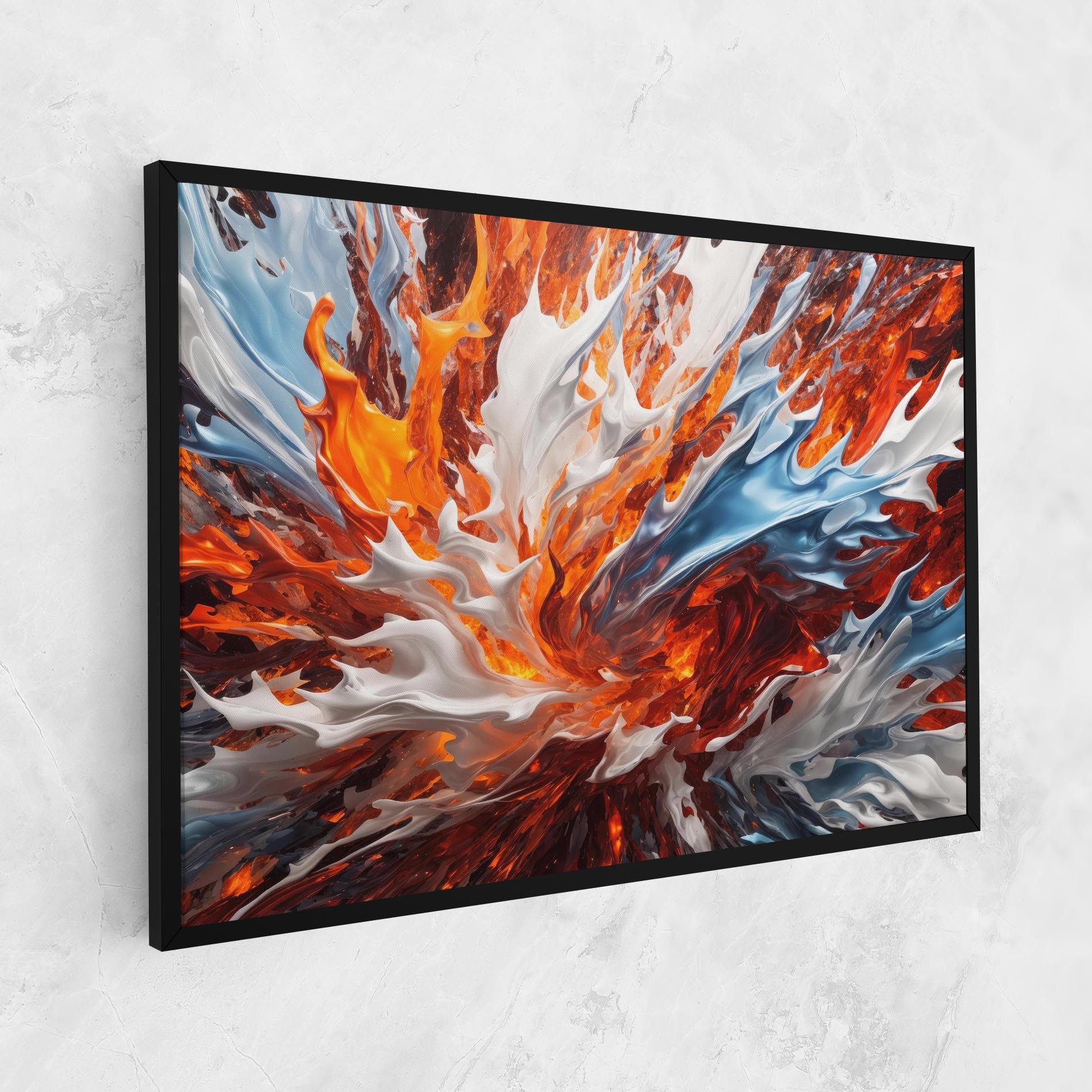 Leinwandbild Flame Rase mockup 1