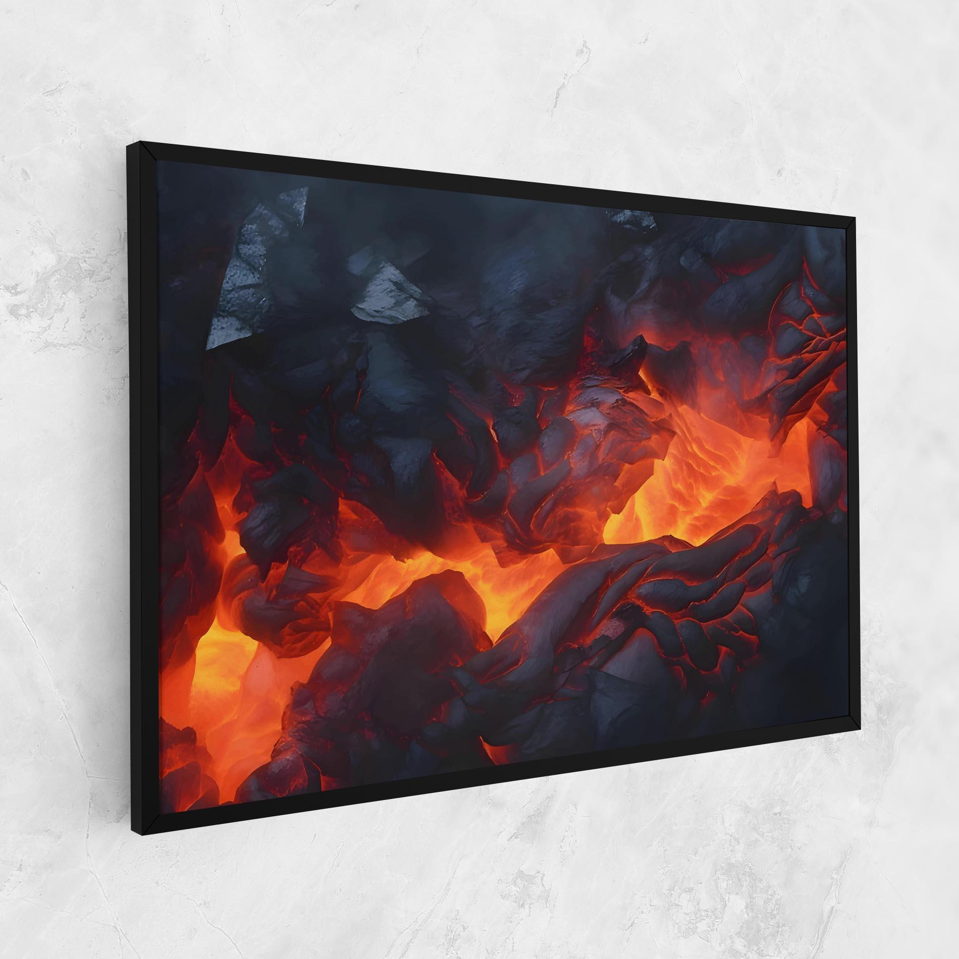 Leinwandbild Lava Art mockup 1