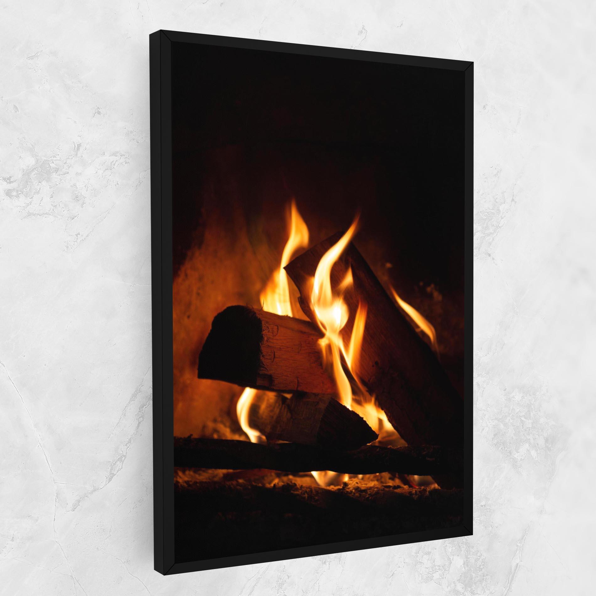 Leinwandbild Fire Wood View mockup 1