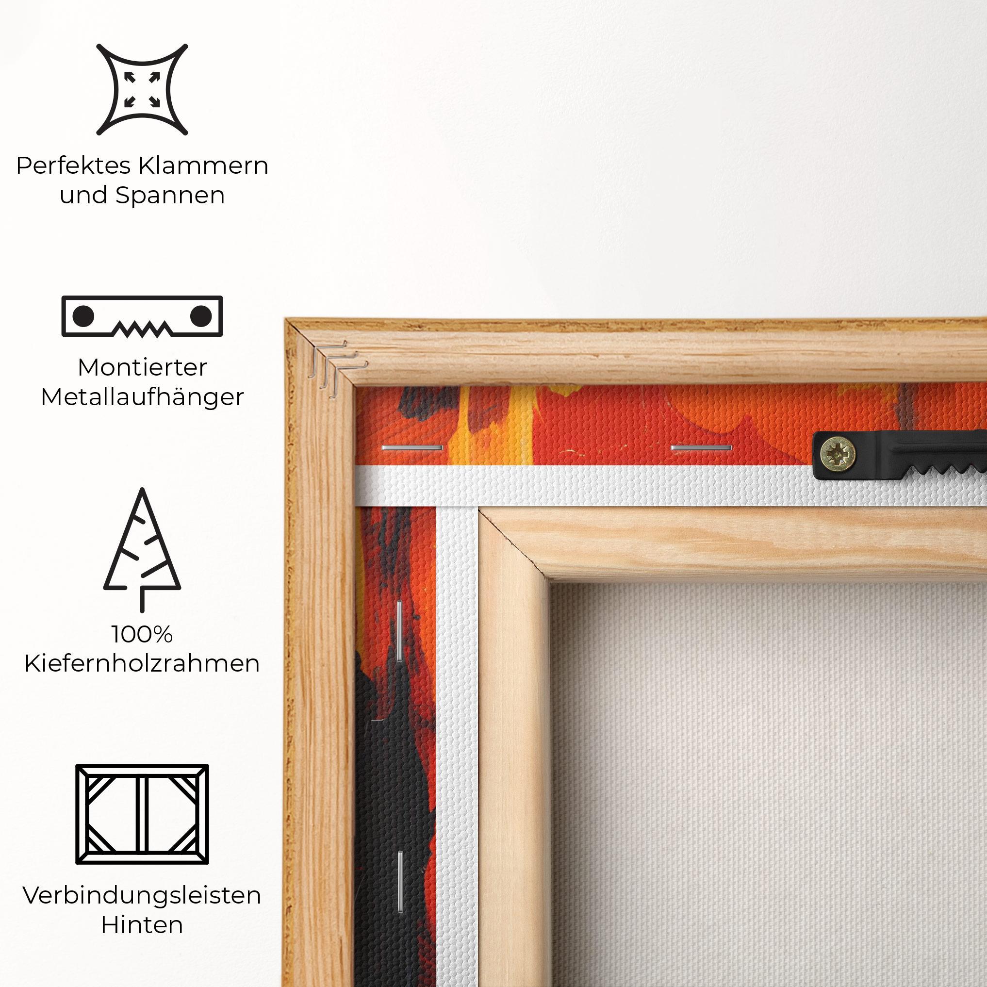 Leinwandbild Abstract Fire Art mockup 5