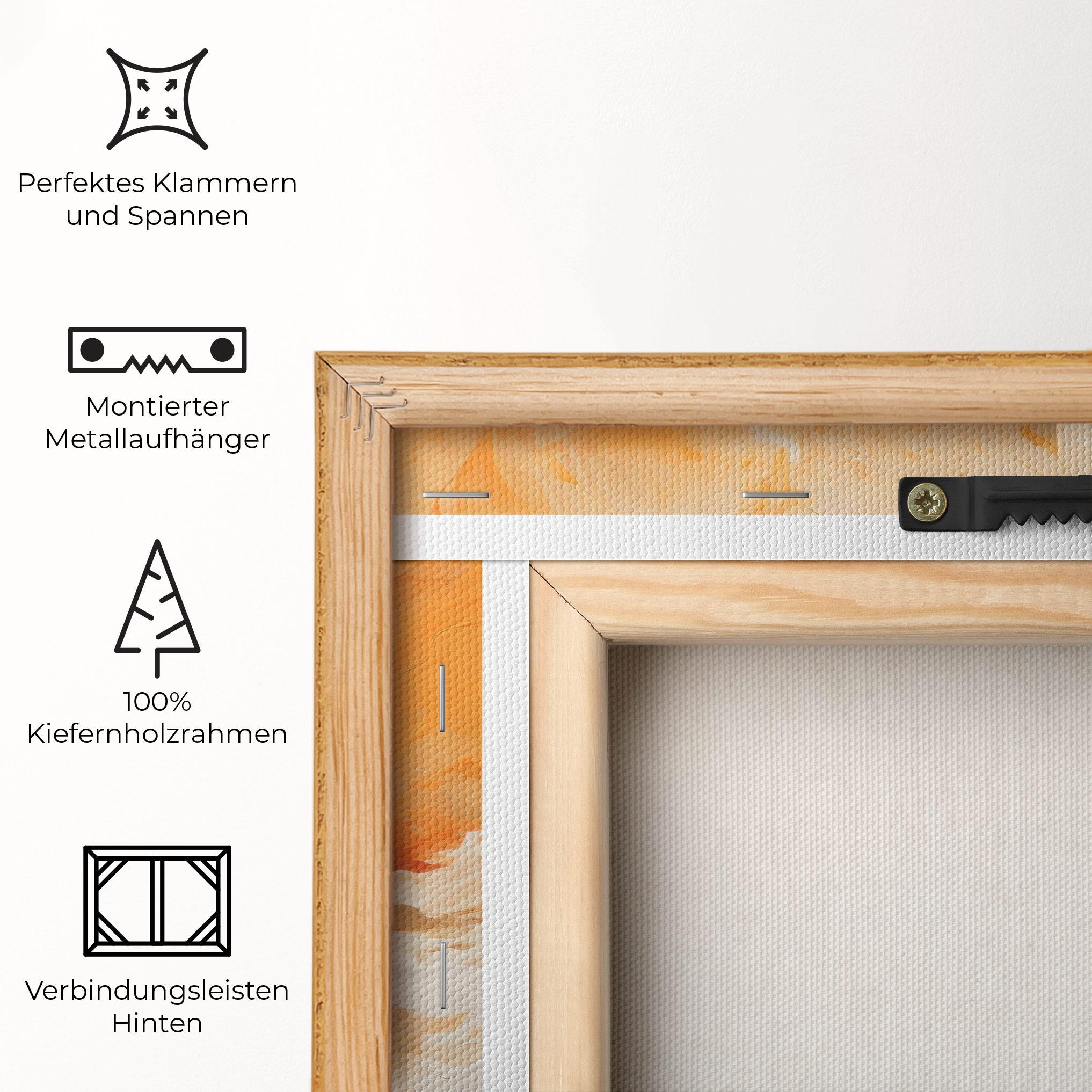 Leinwandbild Abstract Fire Painting mockup 5