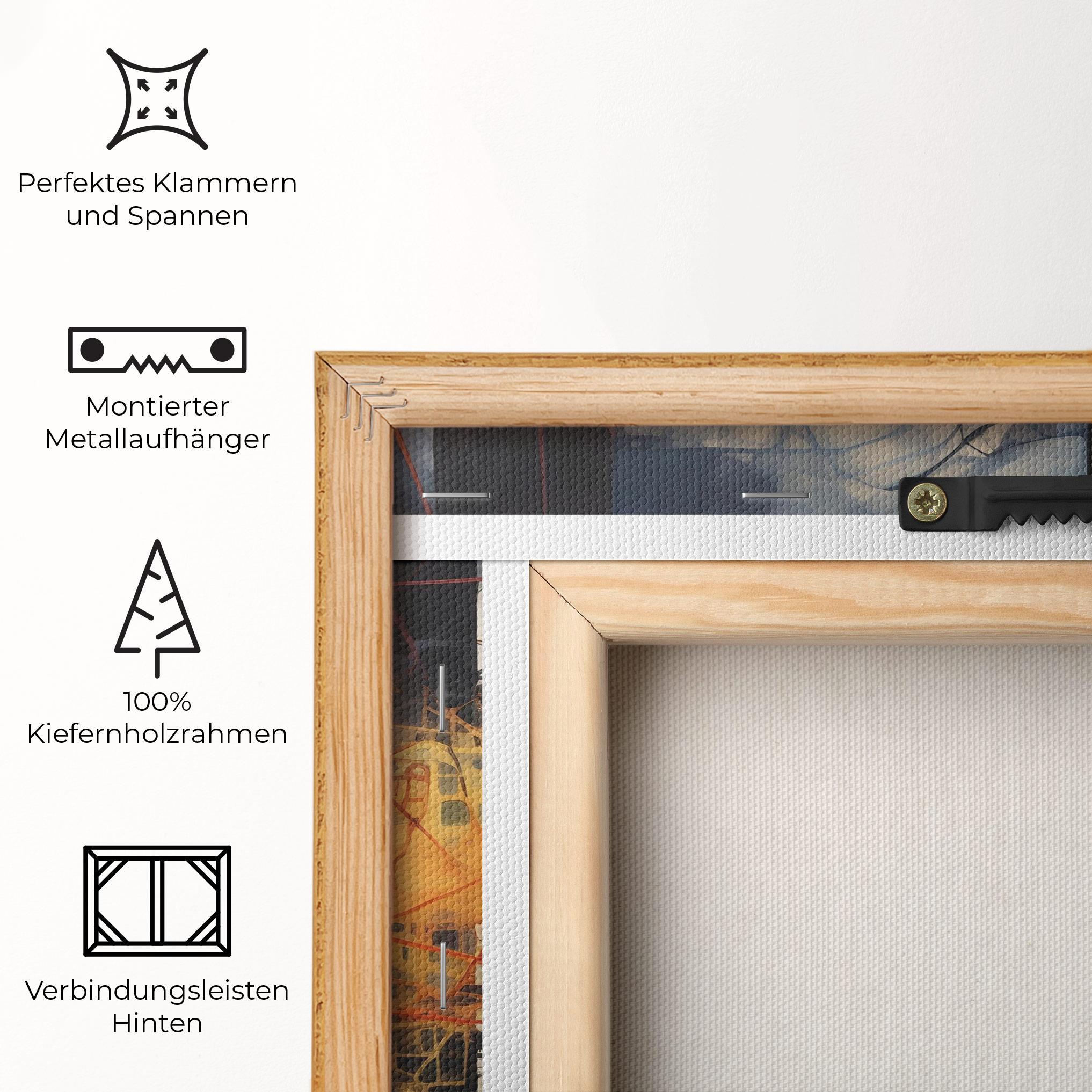 Leinwandbild Abstract Fire Style mockup 5