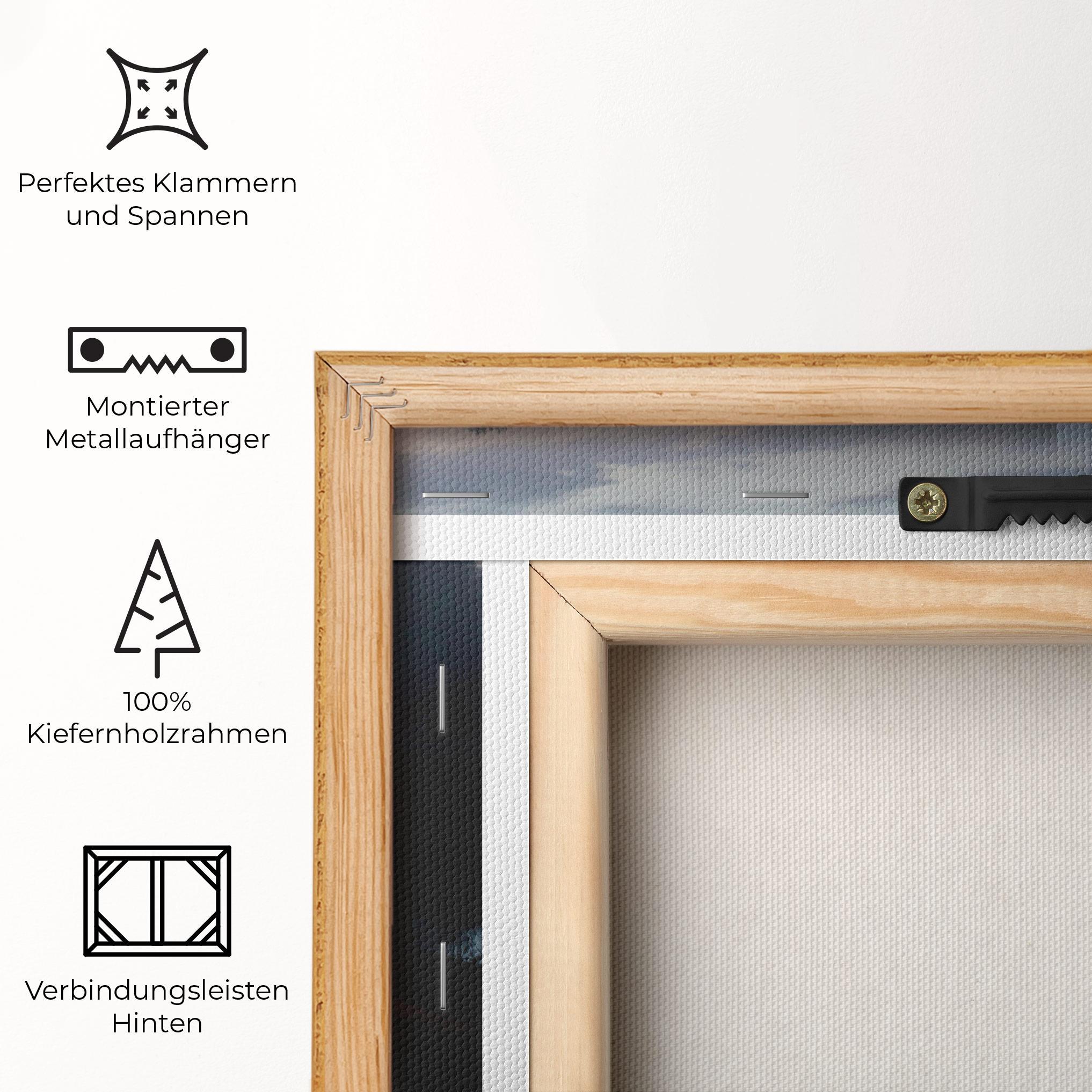 Leinwandbild Beautiful Fire View mockup 5