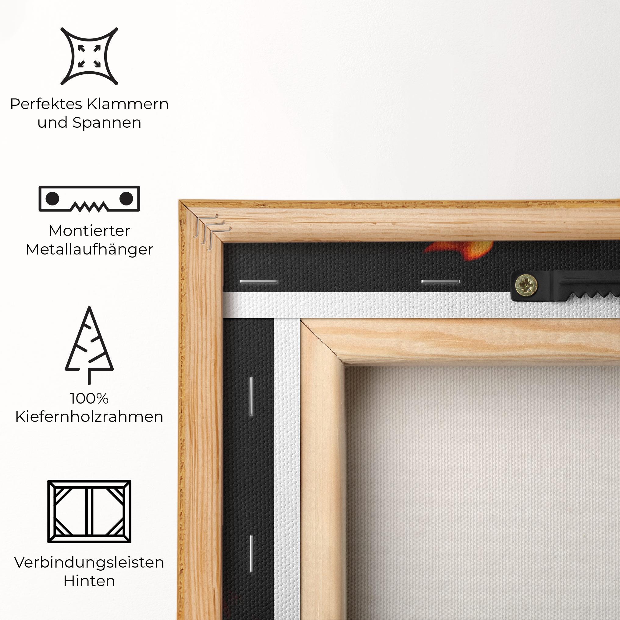 Leinwandbild Calm Fire mockup 5