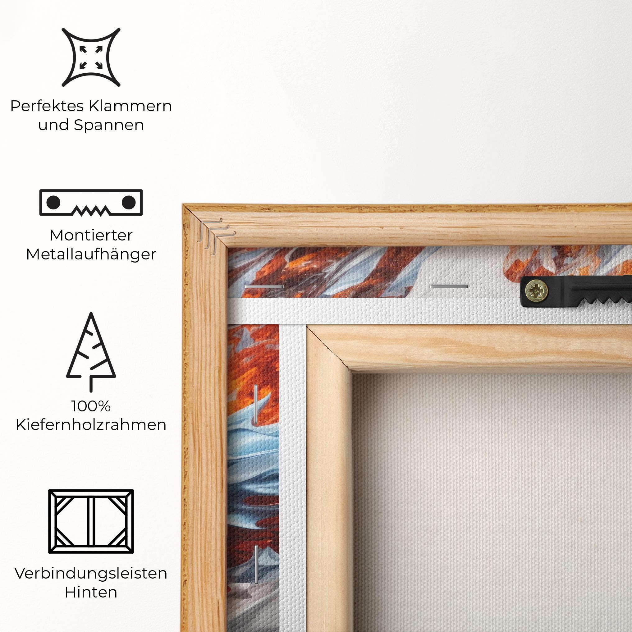 Leinwandbild Flame Rase mockup 5