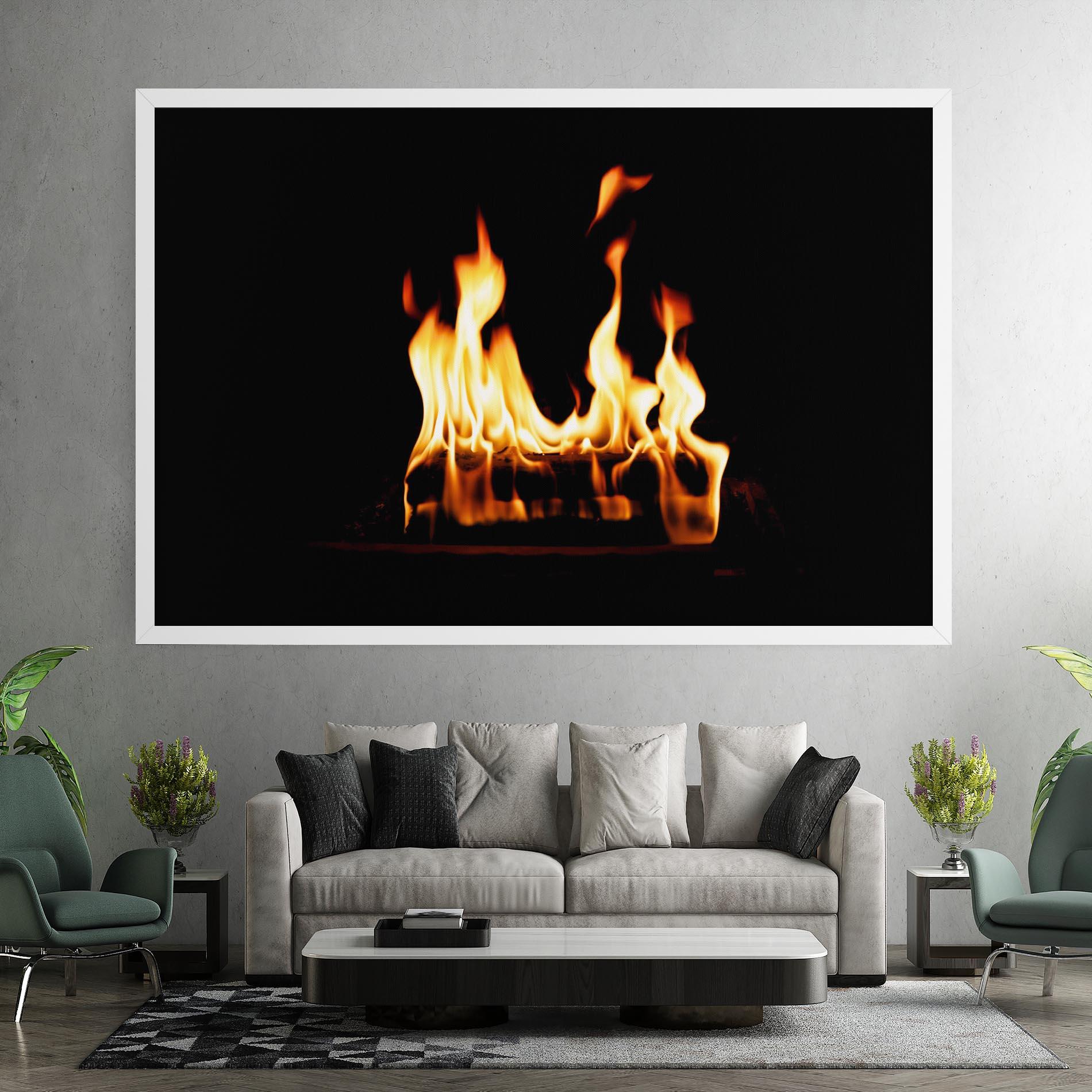 Leinwandbild Calm Fire mockup 7