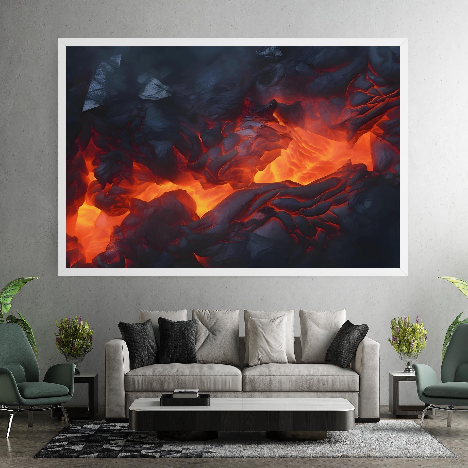 Leinwandbild Lava Art mockup 7