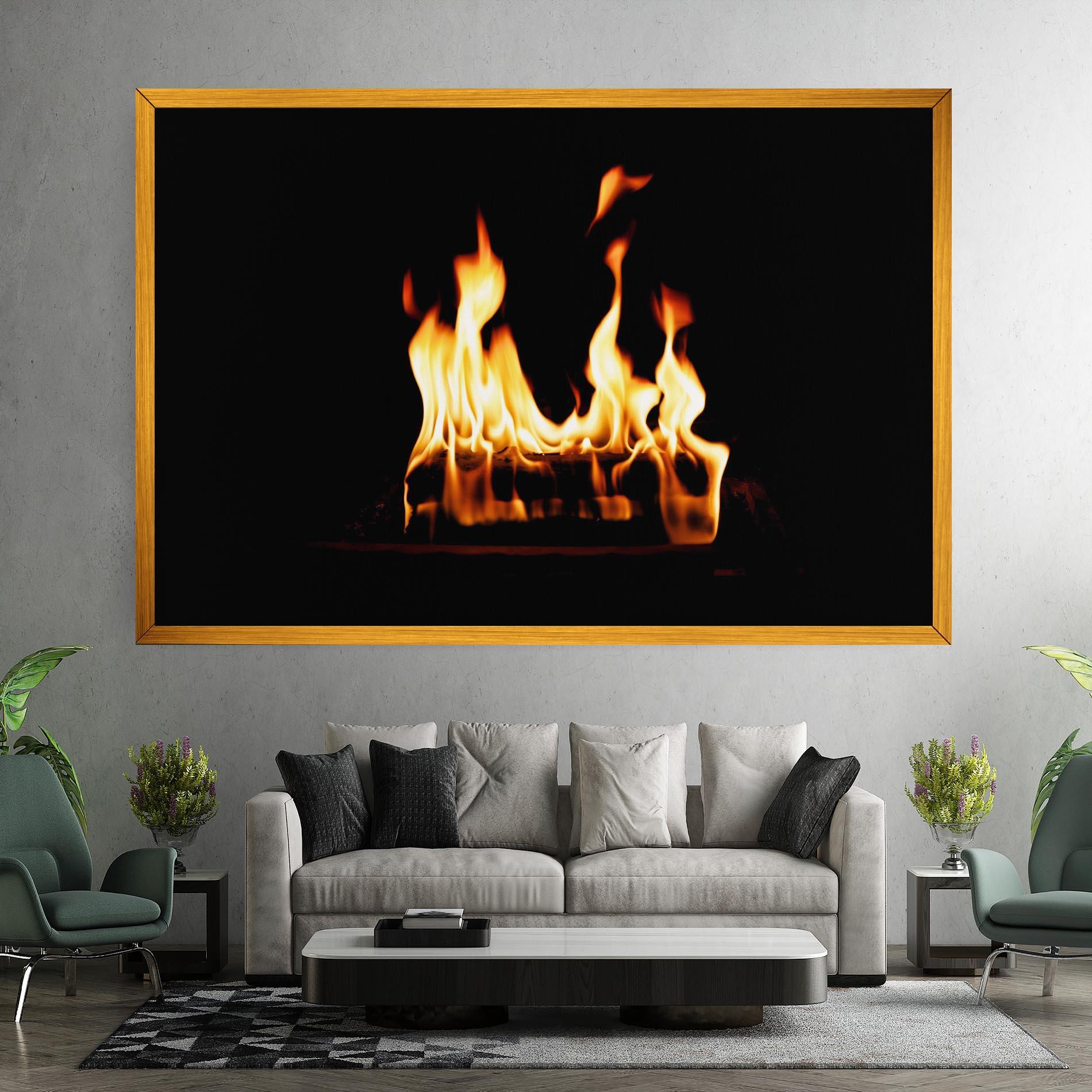 Leinwandbild Calm Fire mockup 7