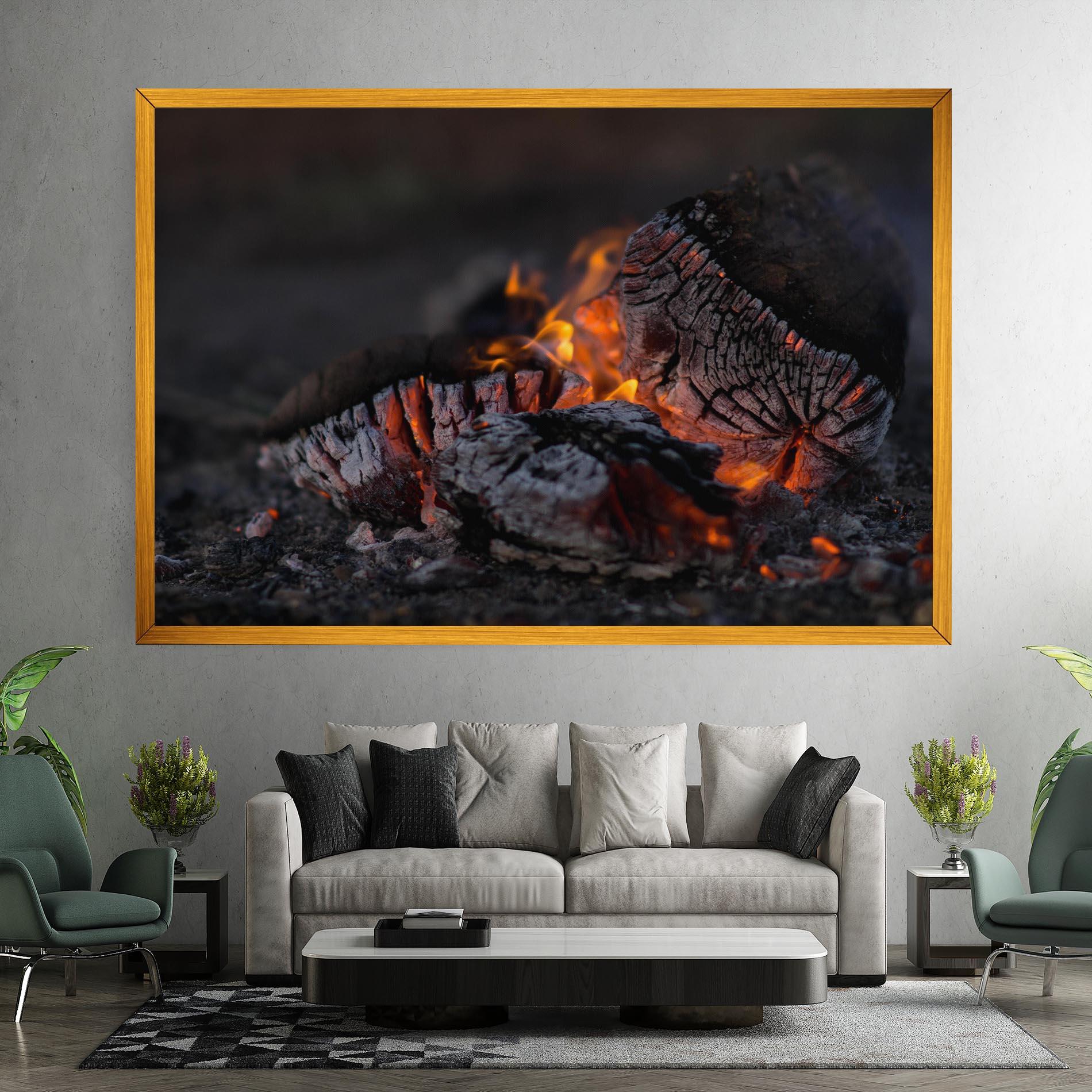 Leinwandbild Fire Start mockup 7