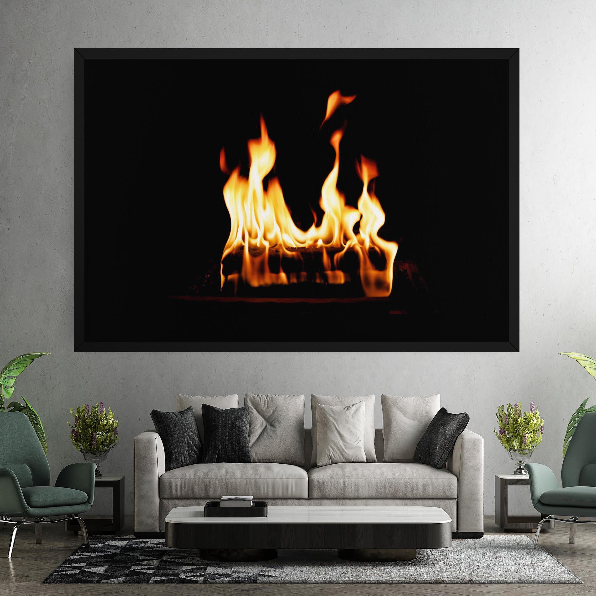 Leinwandbild Calm Fire mockup 7