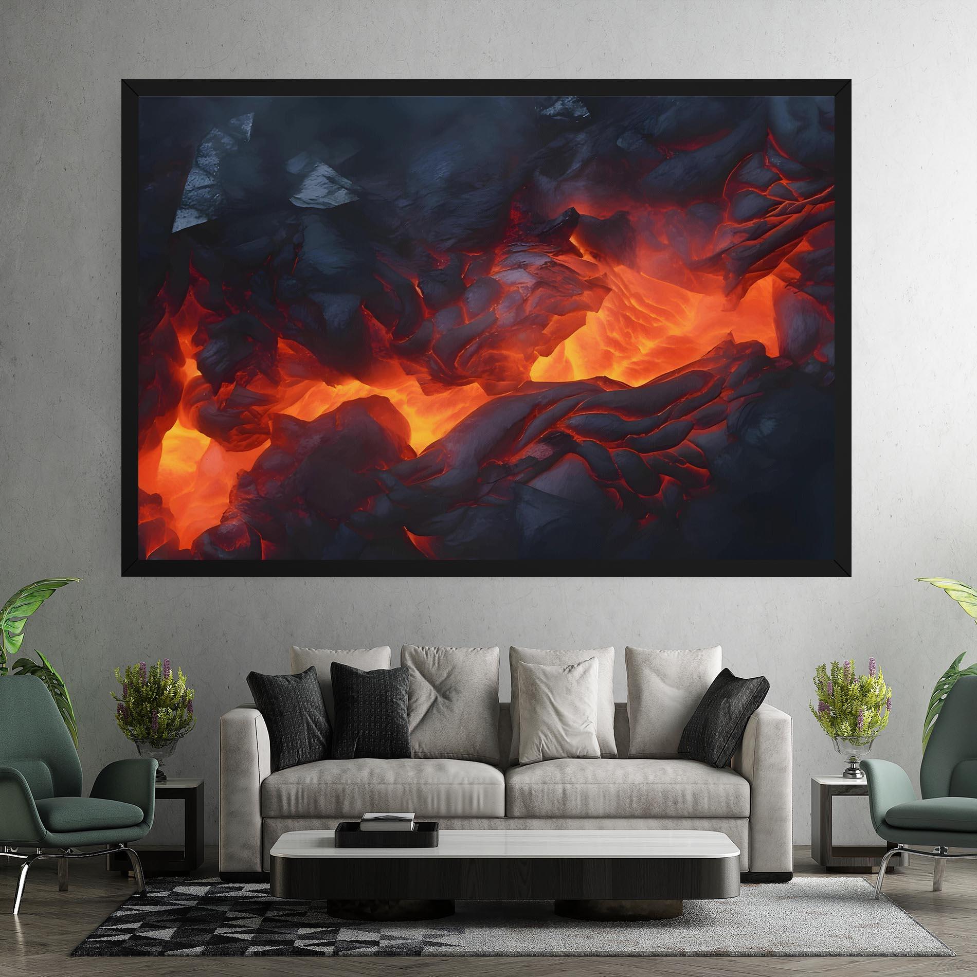 Leinwandbild Lava Art mockup 7
