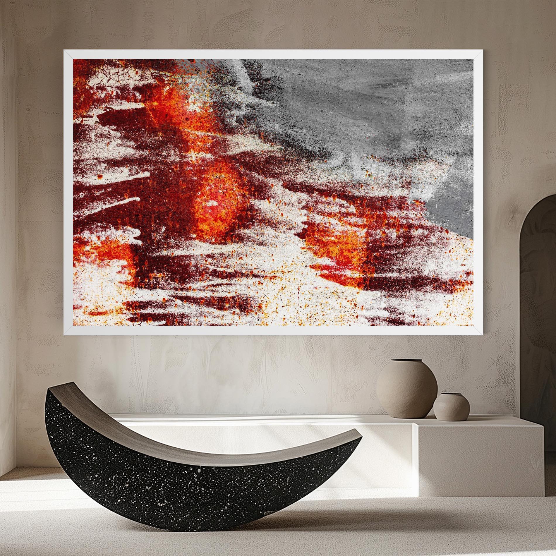 Leinwandbild Burning Sign mockup 8