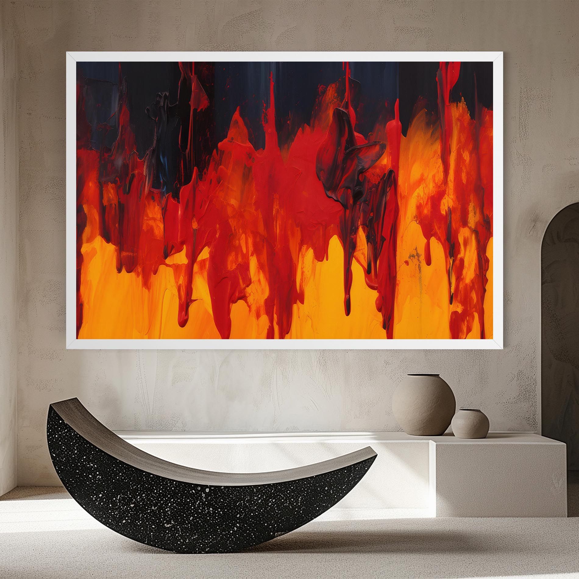 Colorful Fire Art mockup 8