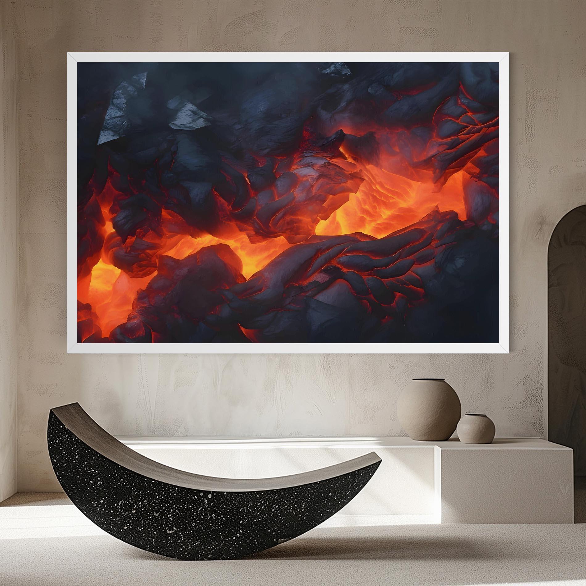 Leinwandbild Lava Art mockup 8