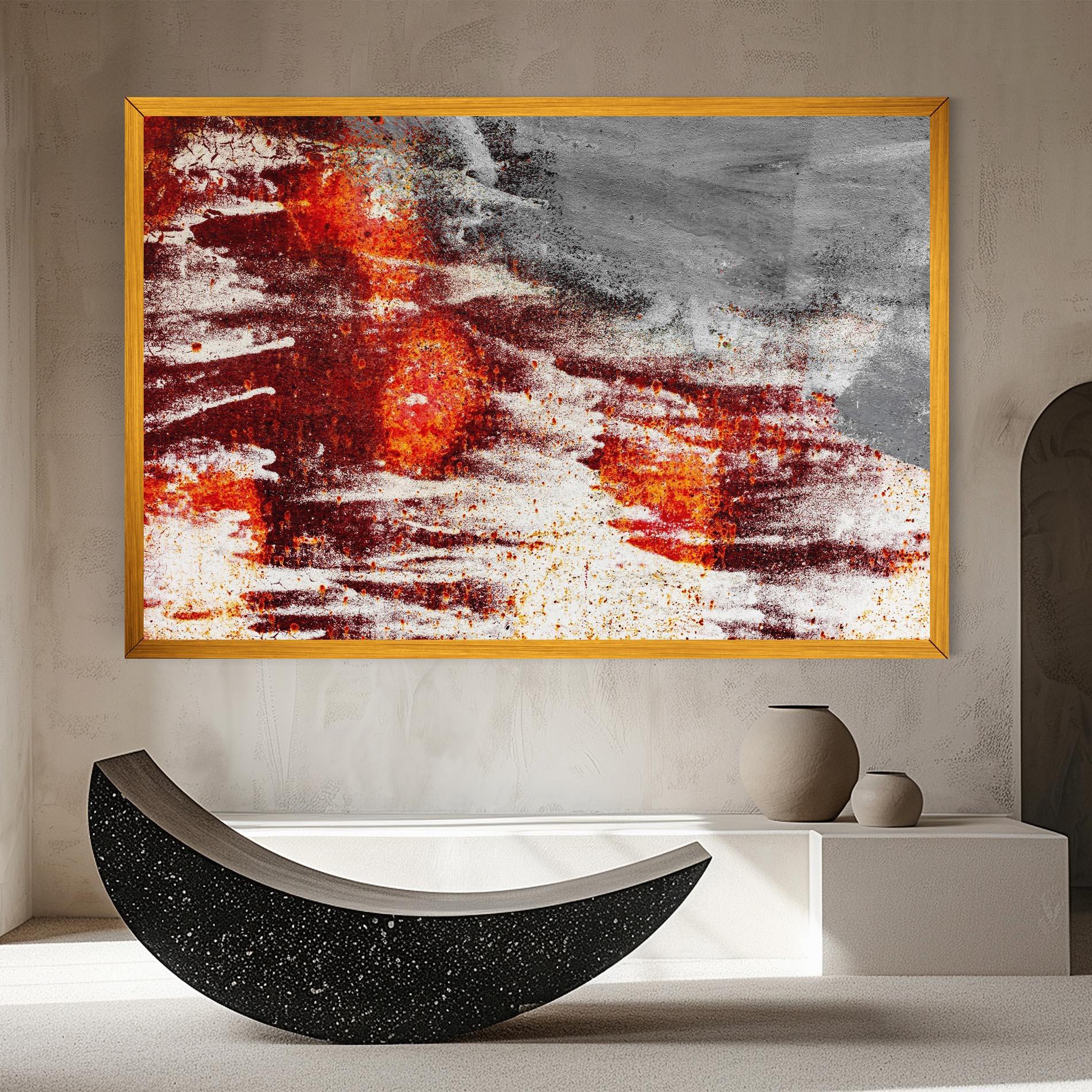 Leinwandbild Burning Sign mockup 8