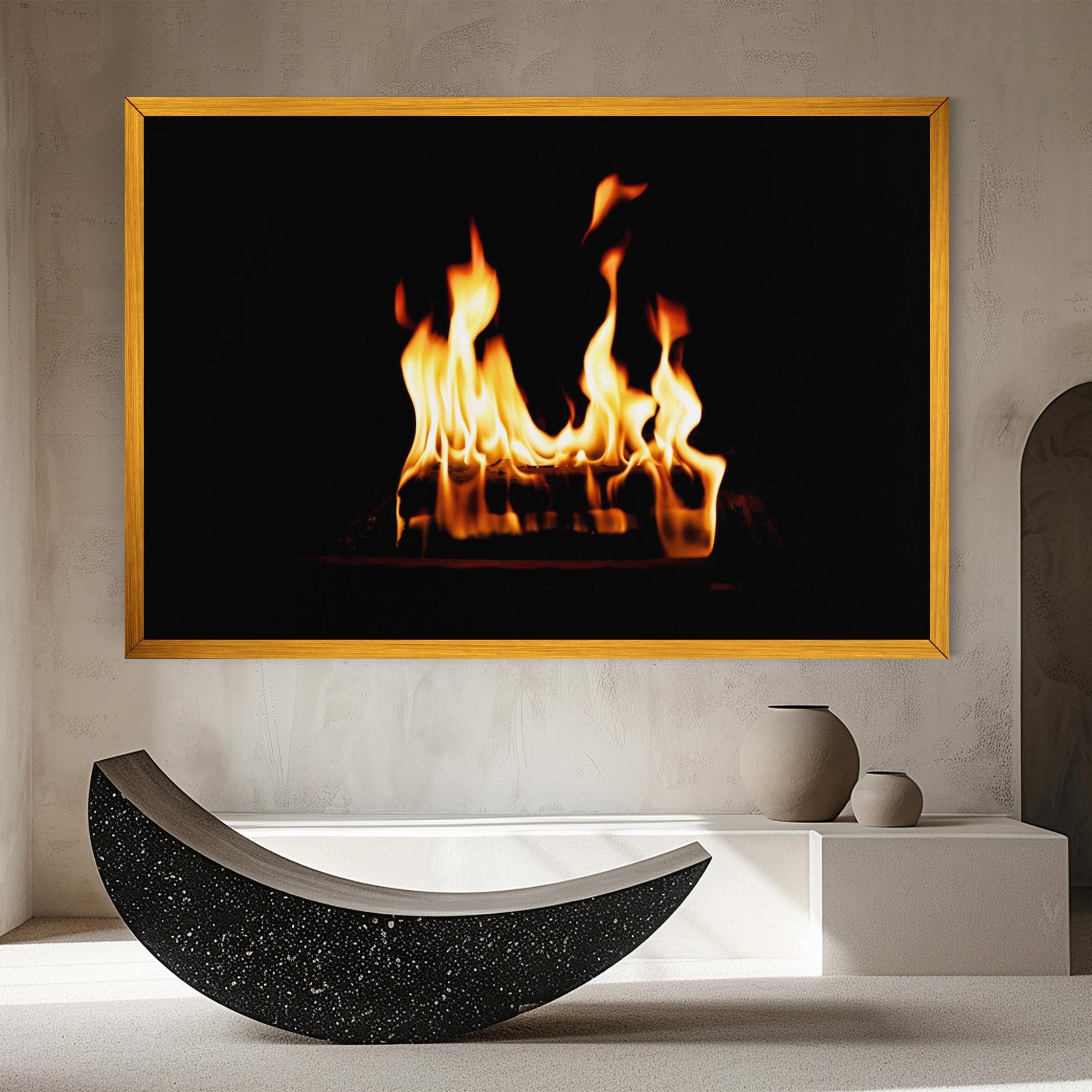 Leinwandbild Calm Fire mockup 8