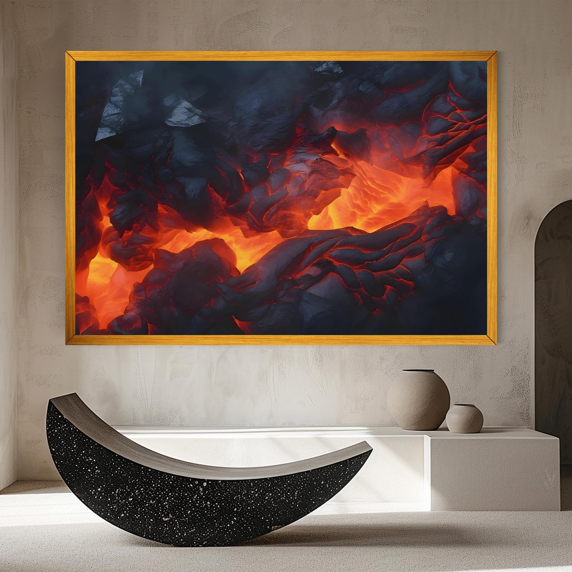 Leinwandbild Lava Art mockup 8