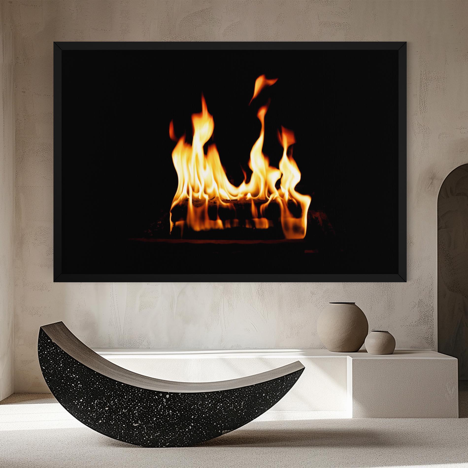 Leinwandbild Calm Fire mockup 8