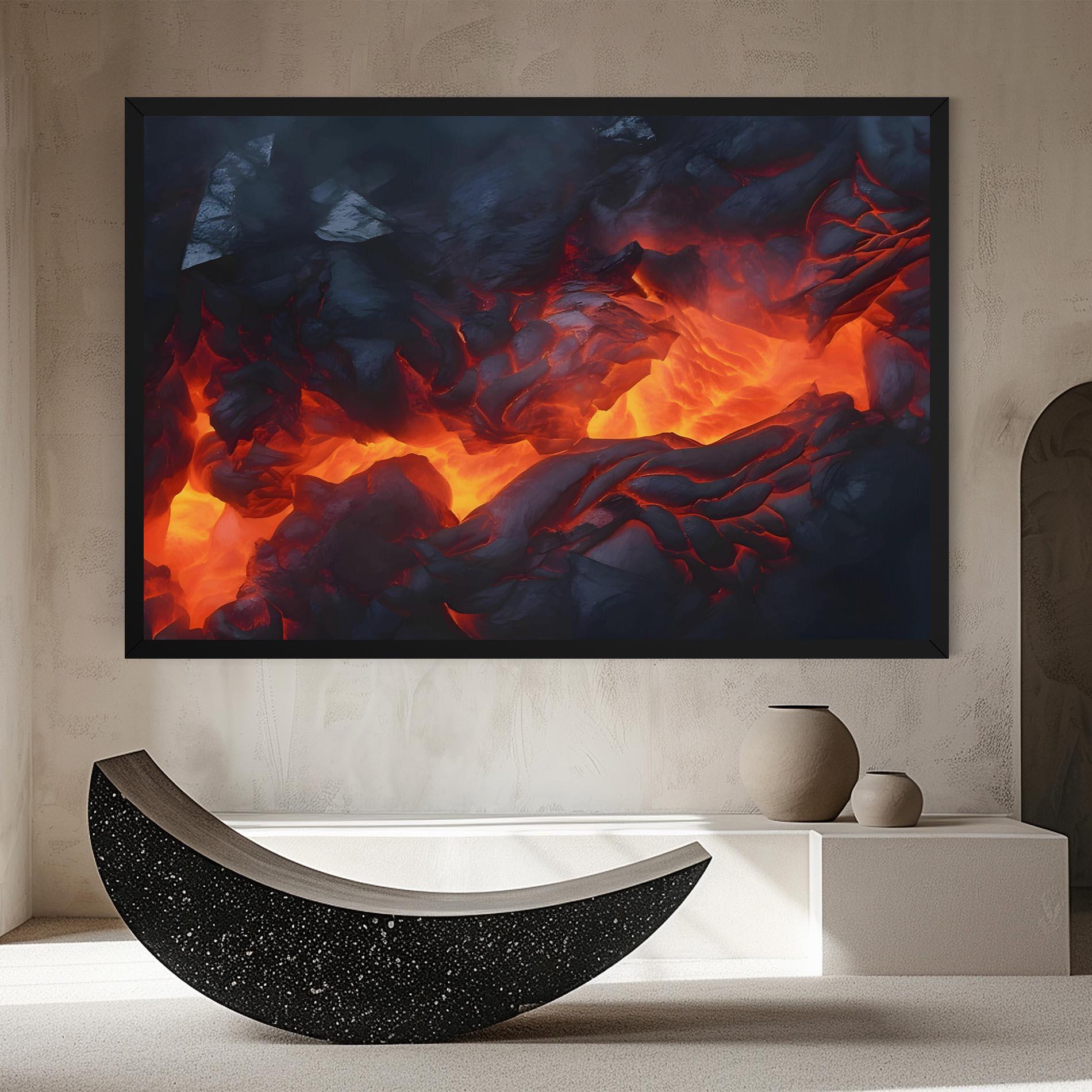 Leinwandbild Lava Art mockup 8