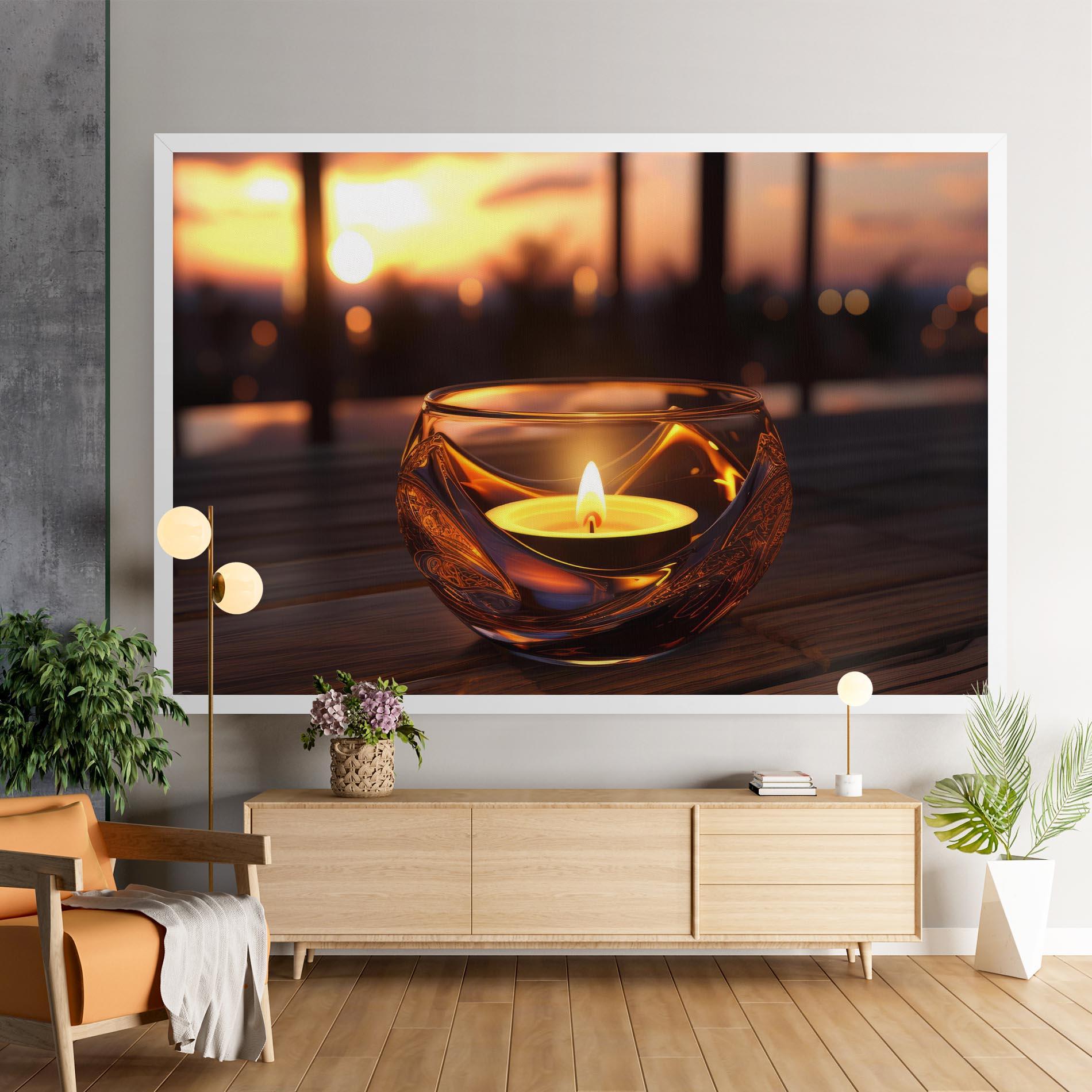 Leinwandbild Fire Bowl mockup 9