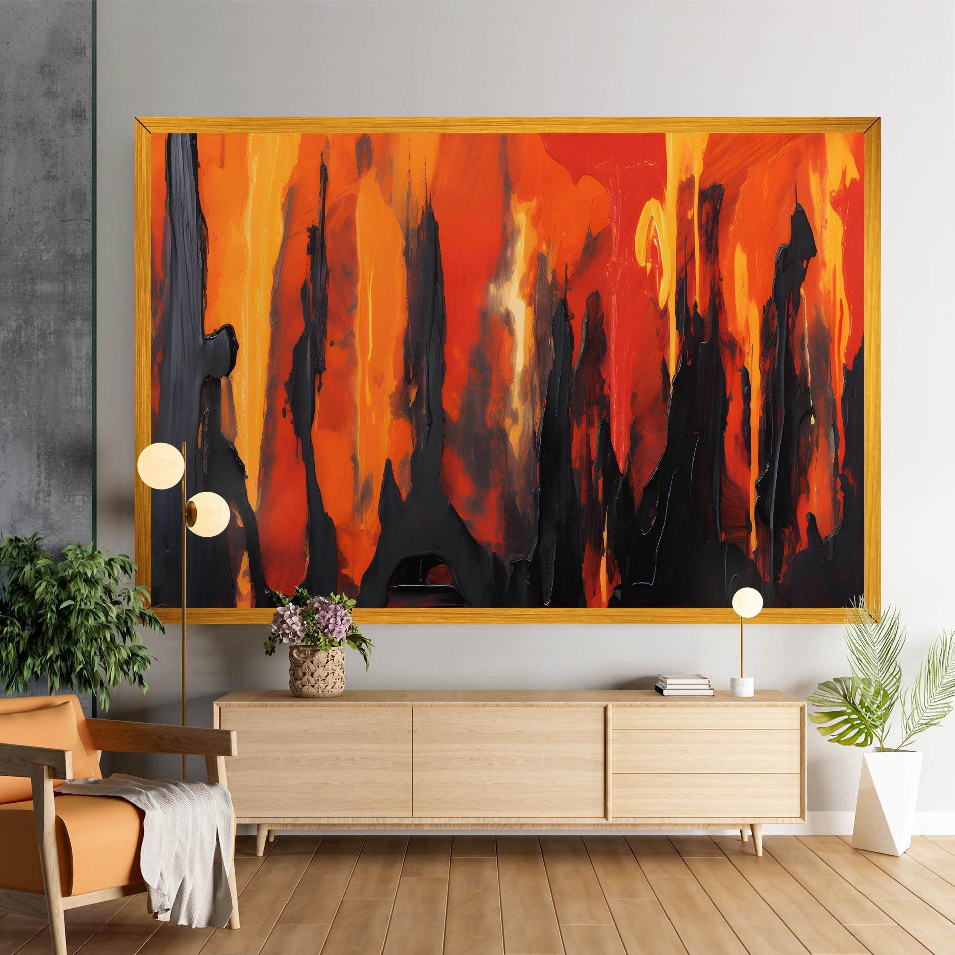 Abstract Fire Art mockup 9